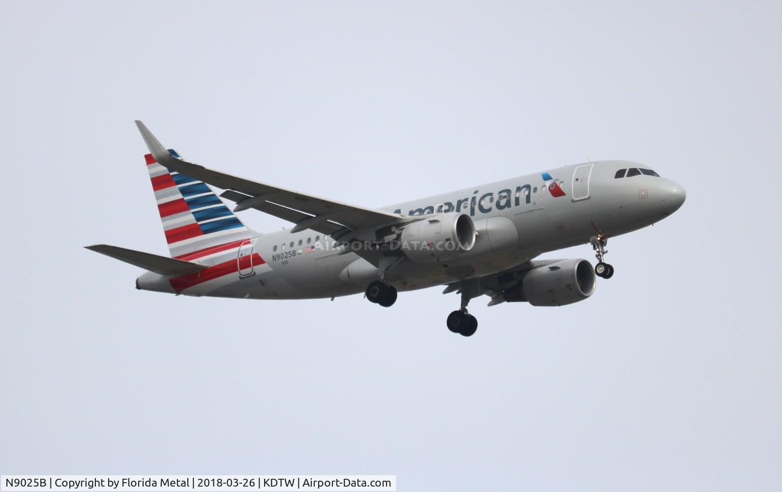 N9025B, 2014 Airbus A319-115 C/N 6393, AAL A319