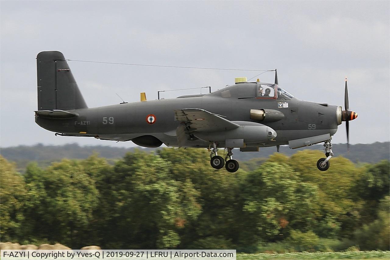 F-AZYI, 1959 Breguet Br.1050 Alize C/N 59, Breguet Br.1050 Alize, On final rwy 22, Morlaix-Ploujean airport (LFRU-MXN) Air show 2019