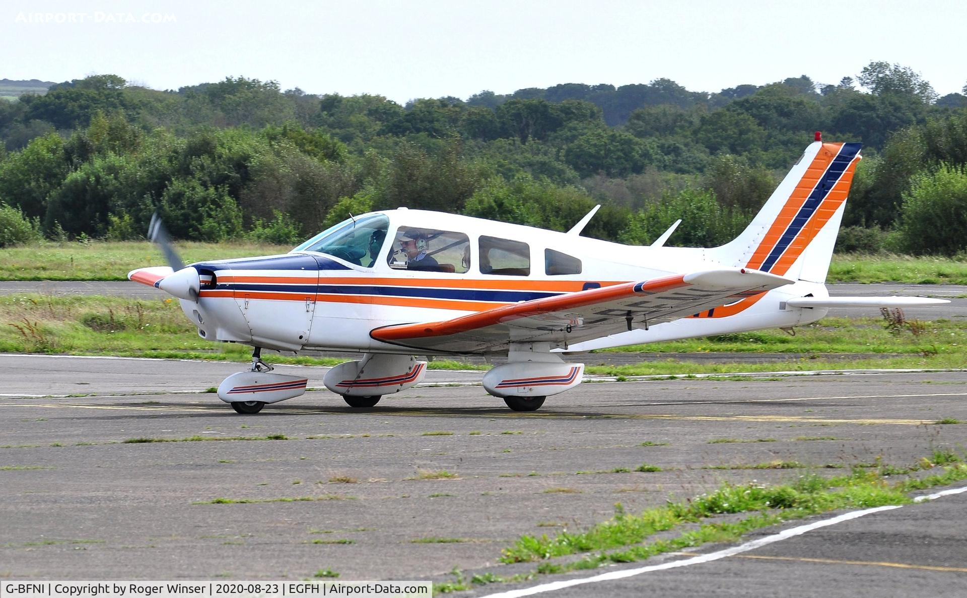 G-BFNI, 1977 Piper PA-28-161 Cherokee Warrior II C/N 28-7816215, Resident Cherokee Warrior II operated by Cambrian Flying Club.