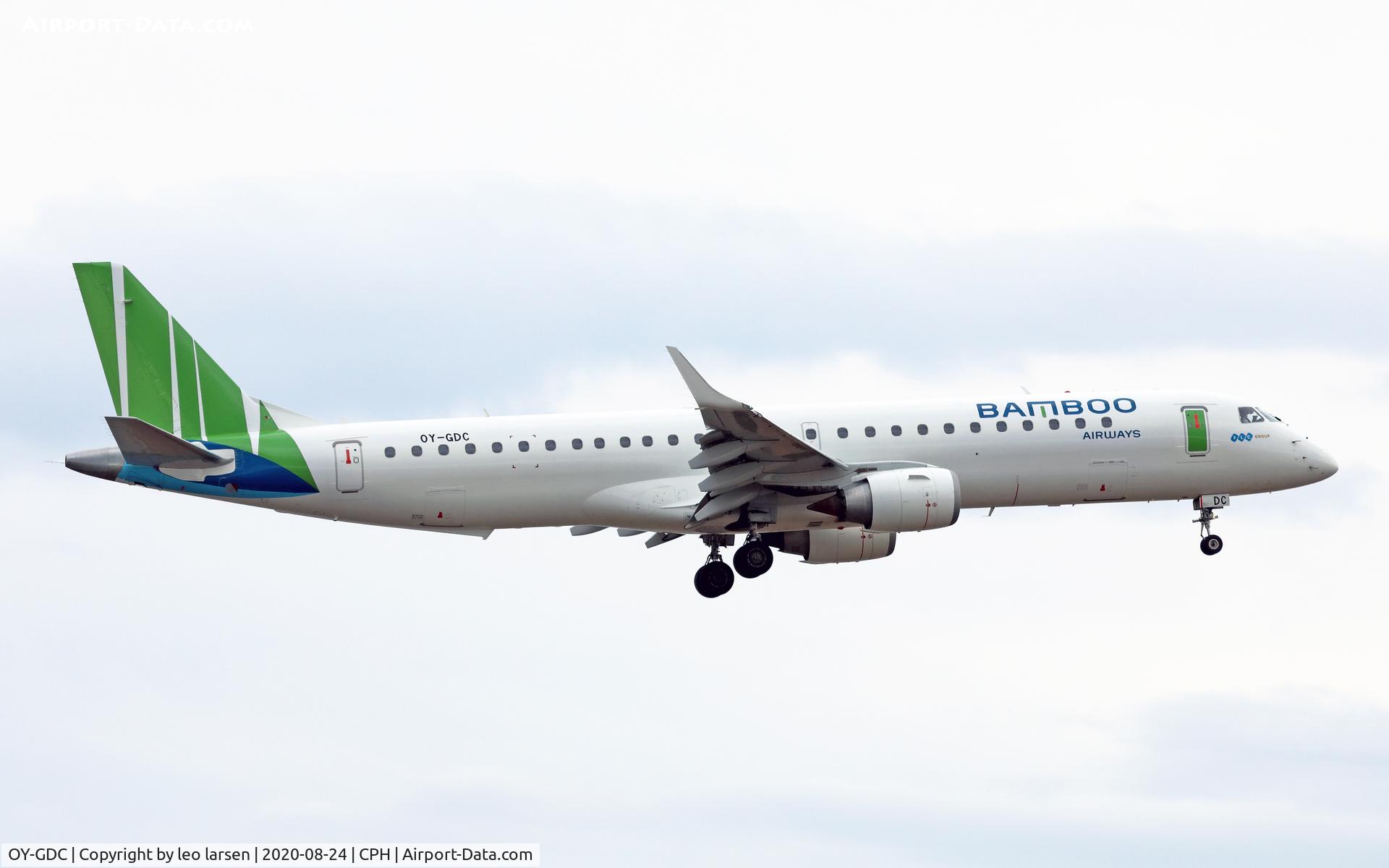 OY-GDC, 2008 Embraer 195LR (ERJ-190-200LR) C/N 19000204, Copenhagen 24.8.2020