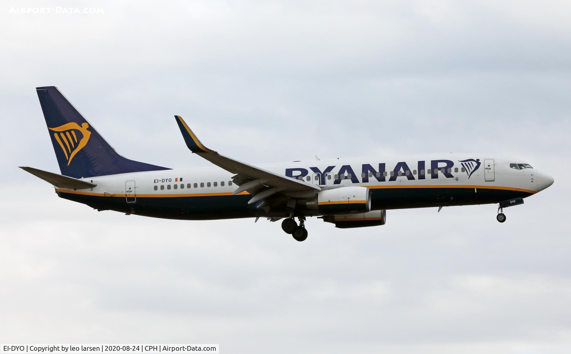 EI-DYO, 2008 Boeing 737-8AS C/N 33636, Copenhagen 24.8.2020