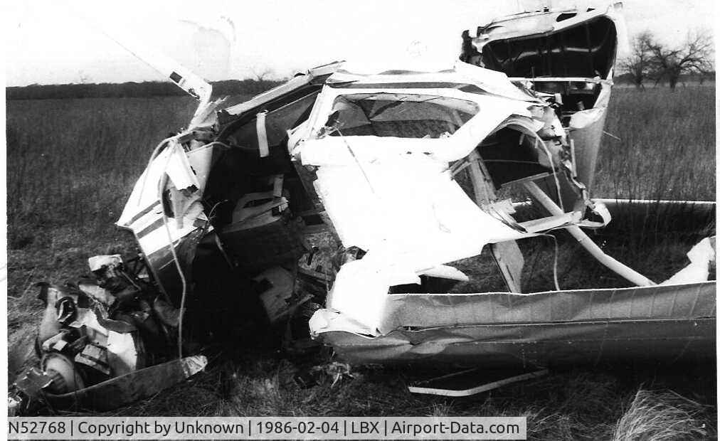 N52768, Cessna 172P C/N 17274604, View of the pilot's seat. Three people were on board and all survived. I've saved these pictures all these years. I was on the plane also. DCM 2020-08-24
