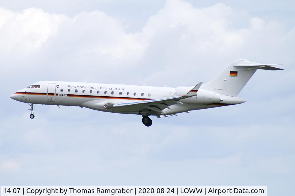 14 07, 2019 Bombardier BD-700-1A10 Global 6000 C/N 9865, Germany - Air Force Bombardier Global 6000