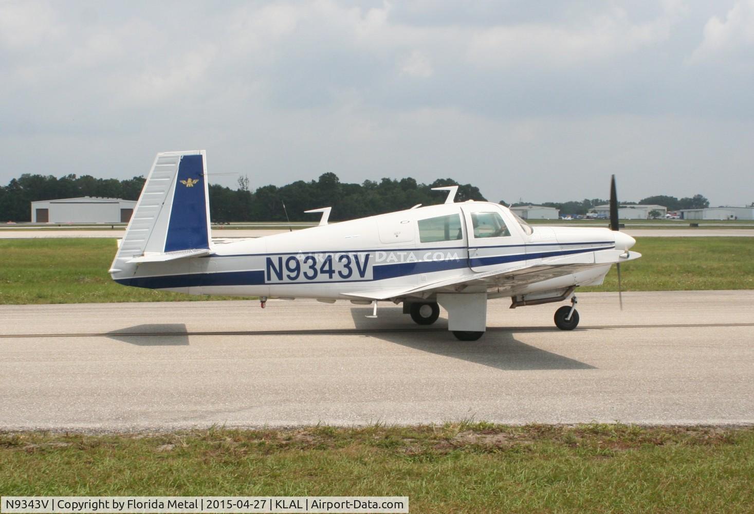 N9343V, 1969 Mooney M20C Ranger C/N 700007, Mooney M20C