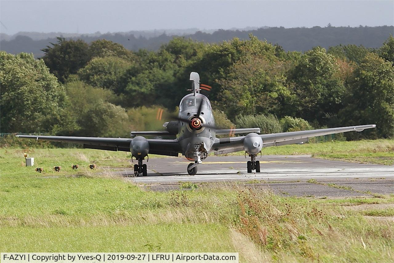 F-AZYI, 1959 Breguet Br.1050 Alize C/N 59, Breguet Br.1050 Alize, Lining up rwy 22, Morlaix-Ploujean airport (LFRU-MXN) Air show 2019
