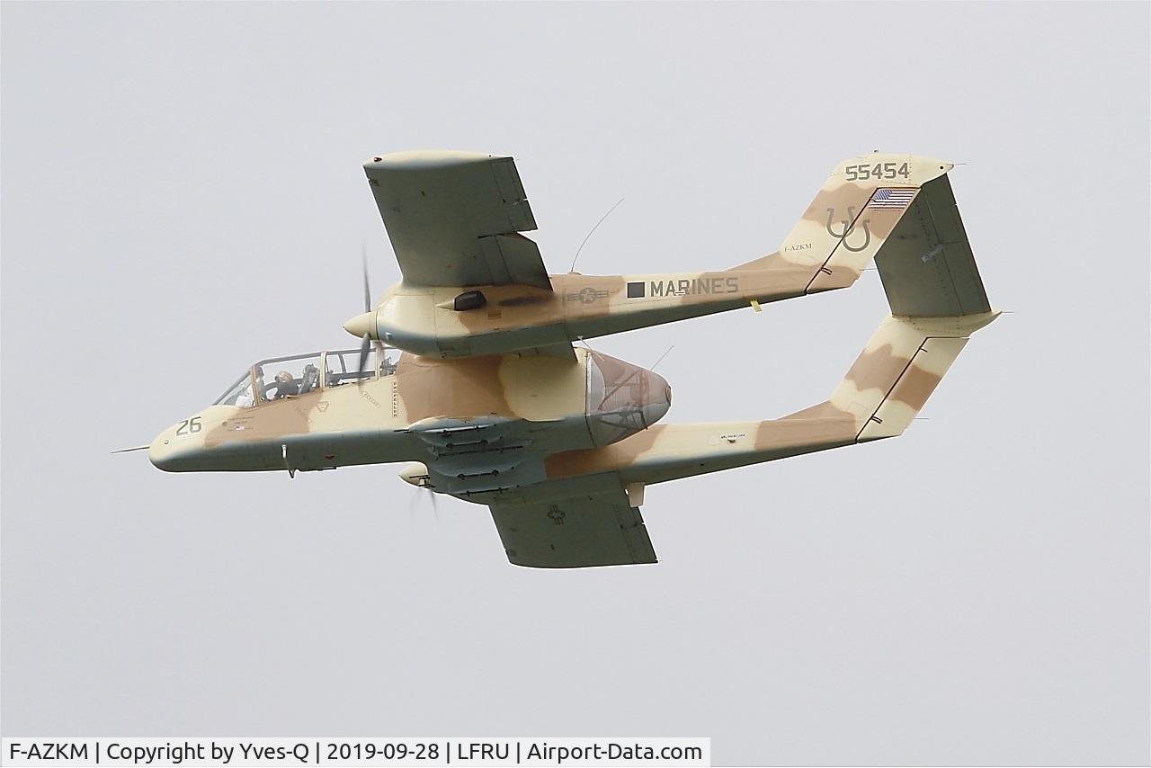 F-AZKM, 1971 North American OV-10B Bronco C/N 338-9 (305-65), North American OV-10B Bronco, On display, Morlaix-Ploujean airport (LFRU-MXN) air show 2019