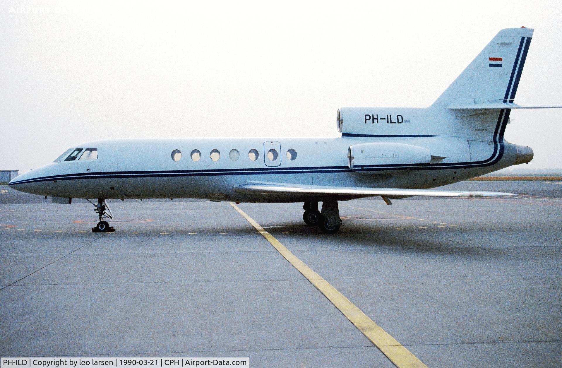 PH-ILD, 1980 Dassault Falcon 50 C/N 23, Copenhagen 21.3.1990