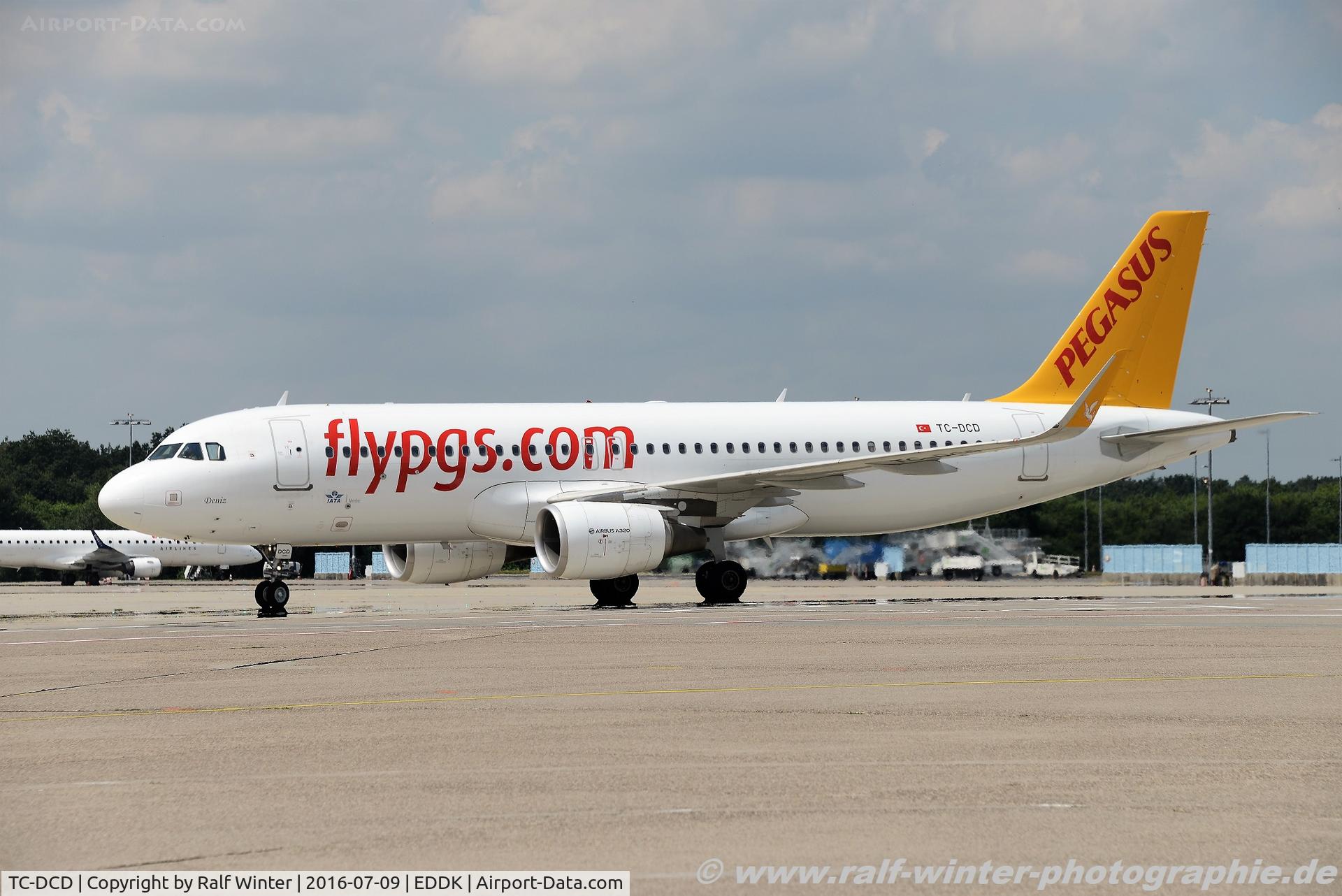 TC-DCD, 2014 Airbus A320-214 C/N 5994, Airbus A320-214(W) - H9 PGT Pegasus 'Denuz' - 5995 - TC-DCD - 09.07.2016 - CGN