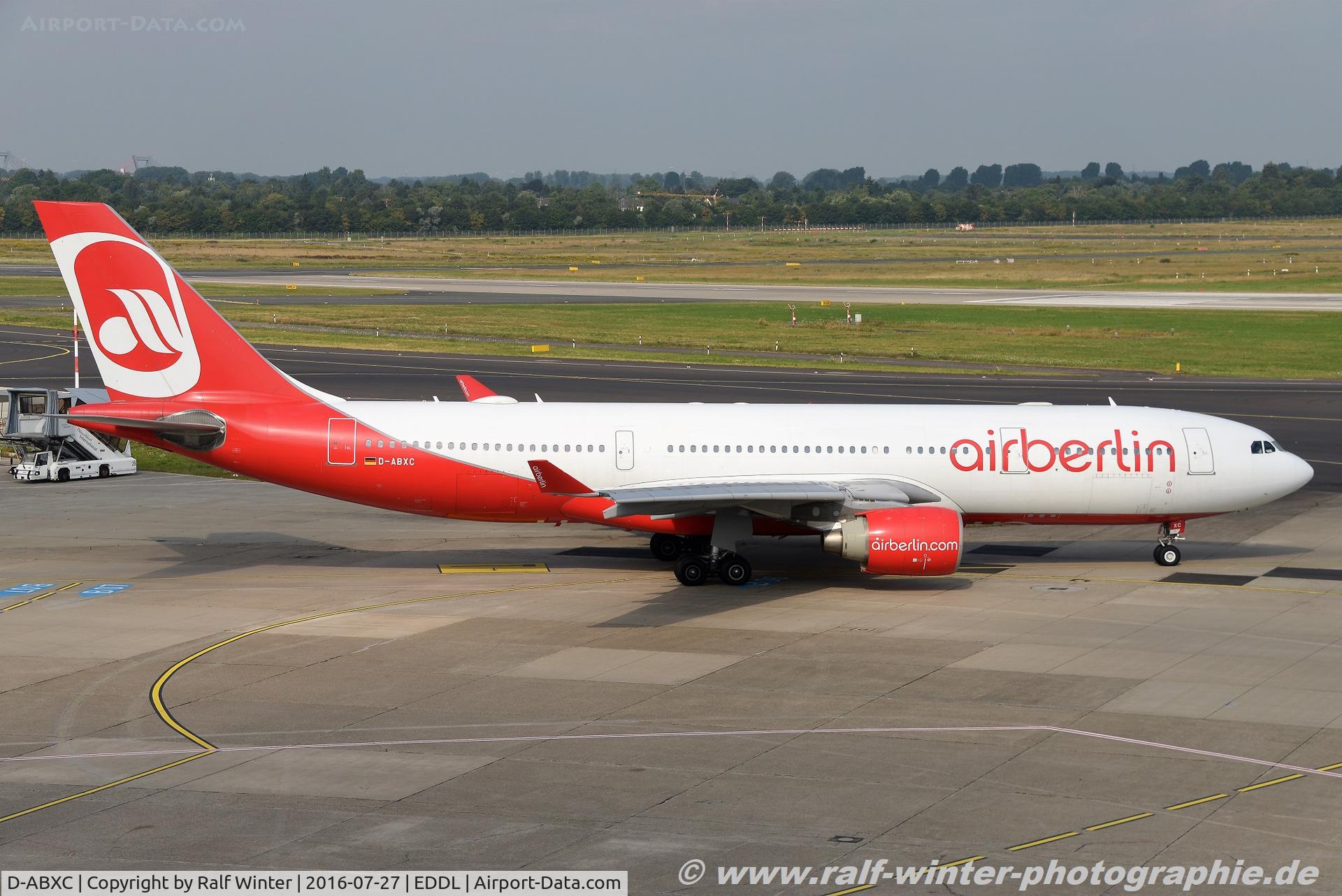 D-ABXC, 2005 Airbus A330-223 C/N 665, Airbus A330-223 - AB BER Air Berlin - 665 - D-ABXC - 27.07.2016 - DUS