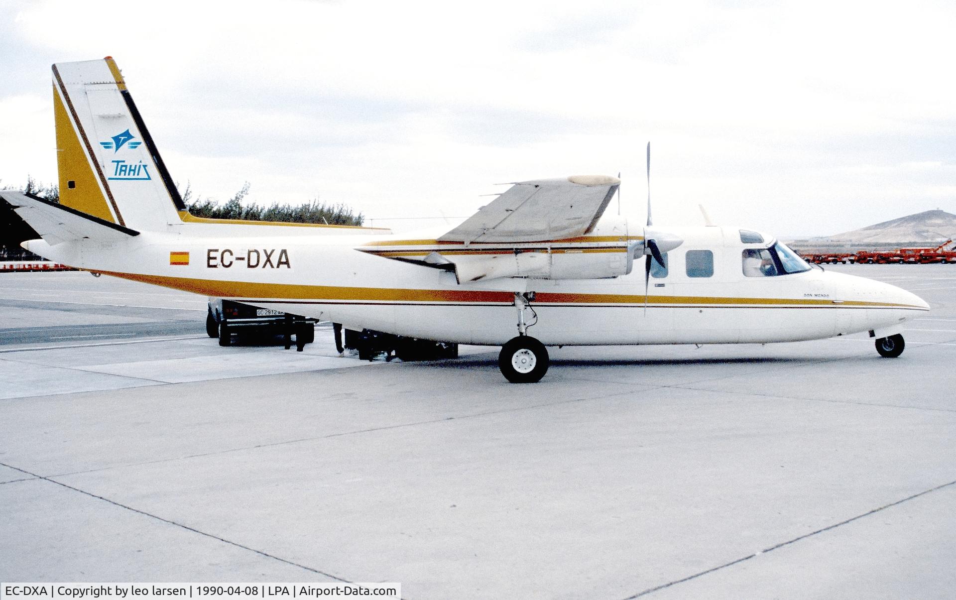 EC-DXA, 1976 Rockwell 690A Turbo Commander Turbo Commander C/N 11328, Las Palmas 8.4.1990