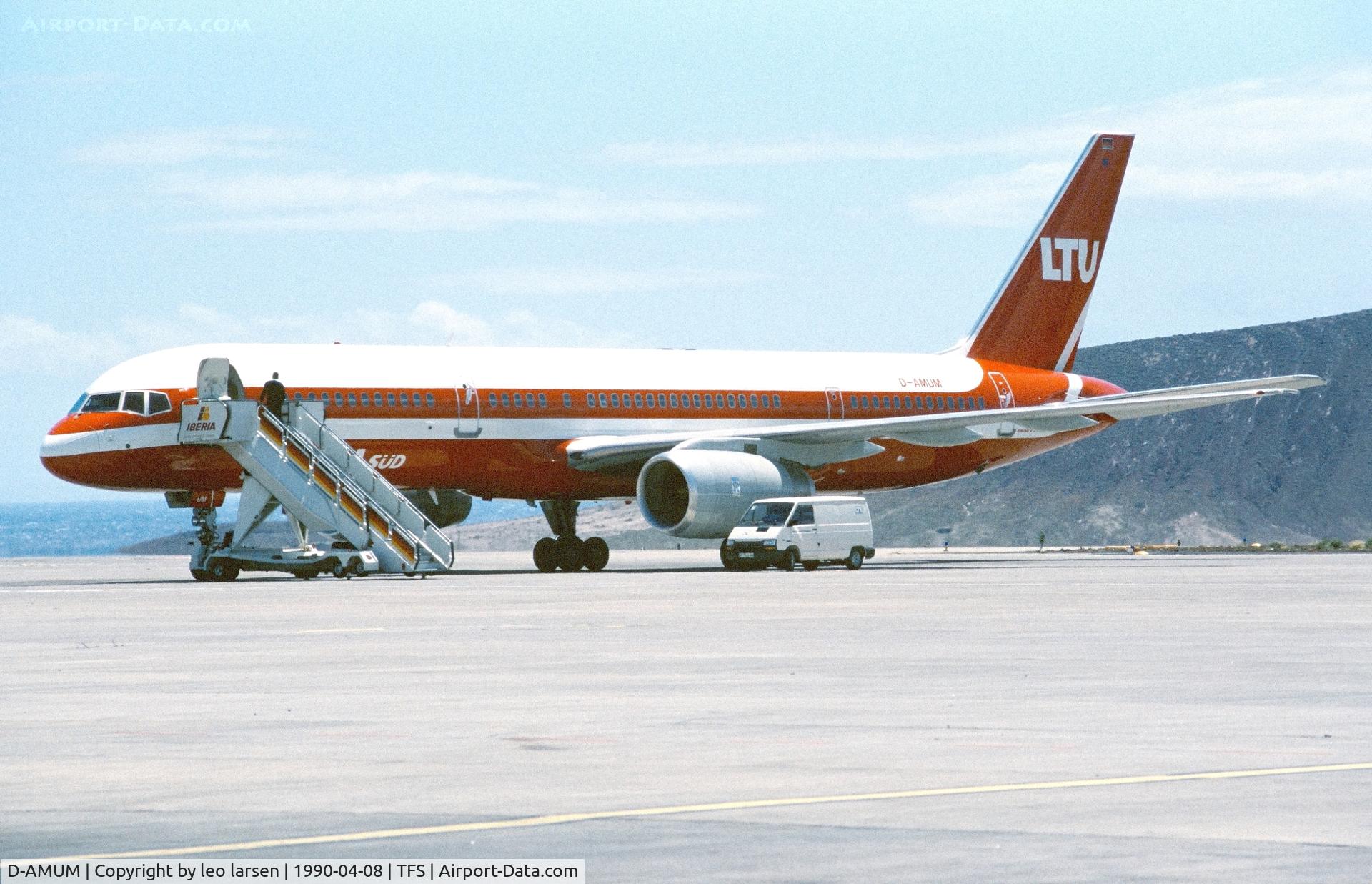 D-AMUM, 1989 Boeing 757-2G5 C/N 24451, Tenerife South 8.4.1990
