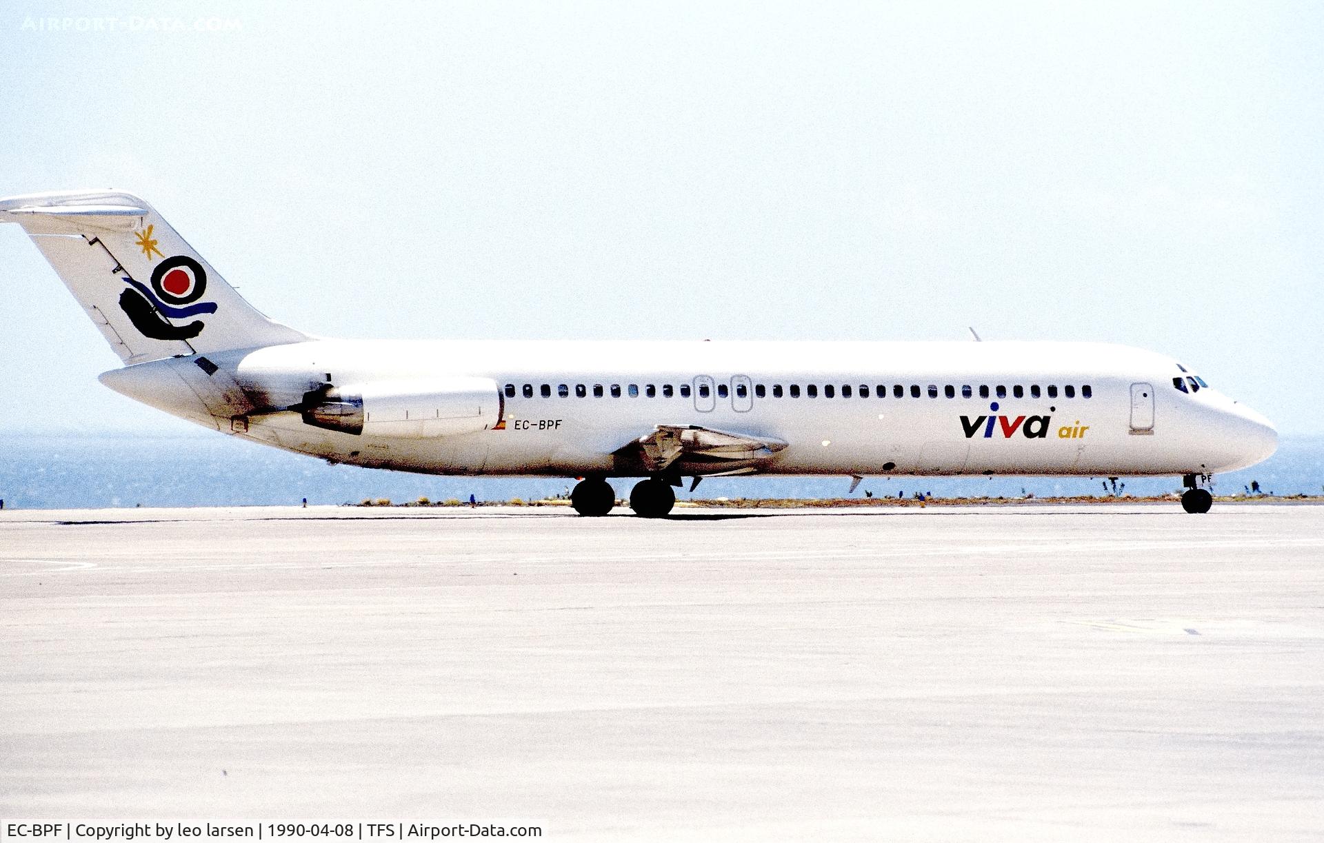EC-BPF, 1969 Douglas DC-9-32 C/N 47364, Tenerife South 8.4.1990