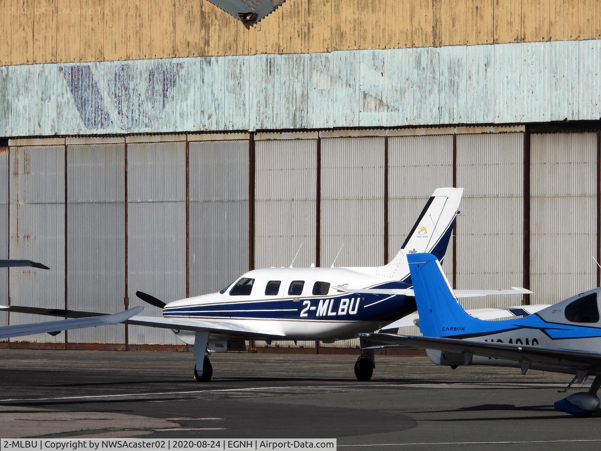 2-MLBU, Piper PA-46-350P Malibu Mirage Malibu Mirage C/N 4636110, Static at Blackpool airport