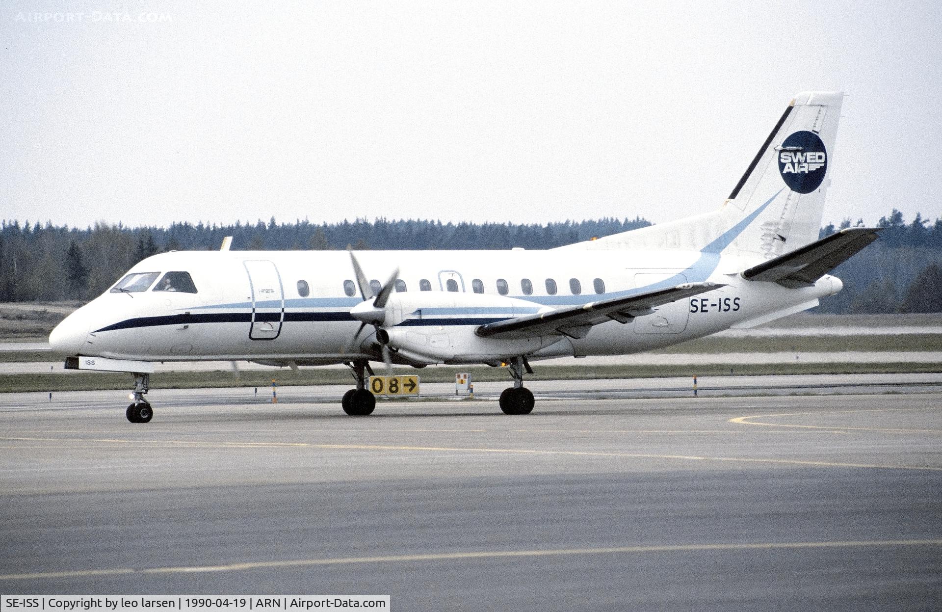 SE-ISS, 1985 Saab 340A C/N 340A-033, Stockholm Arlanda 19.4.1990