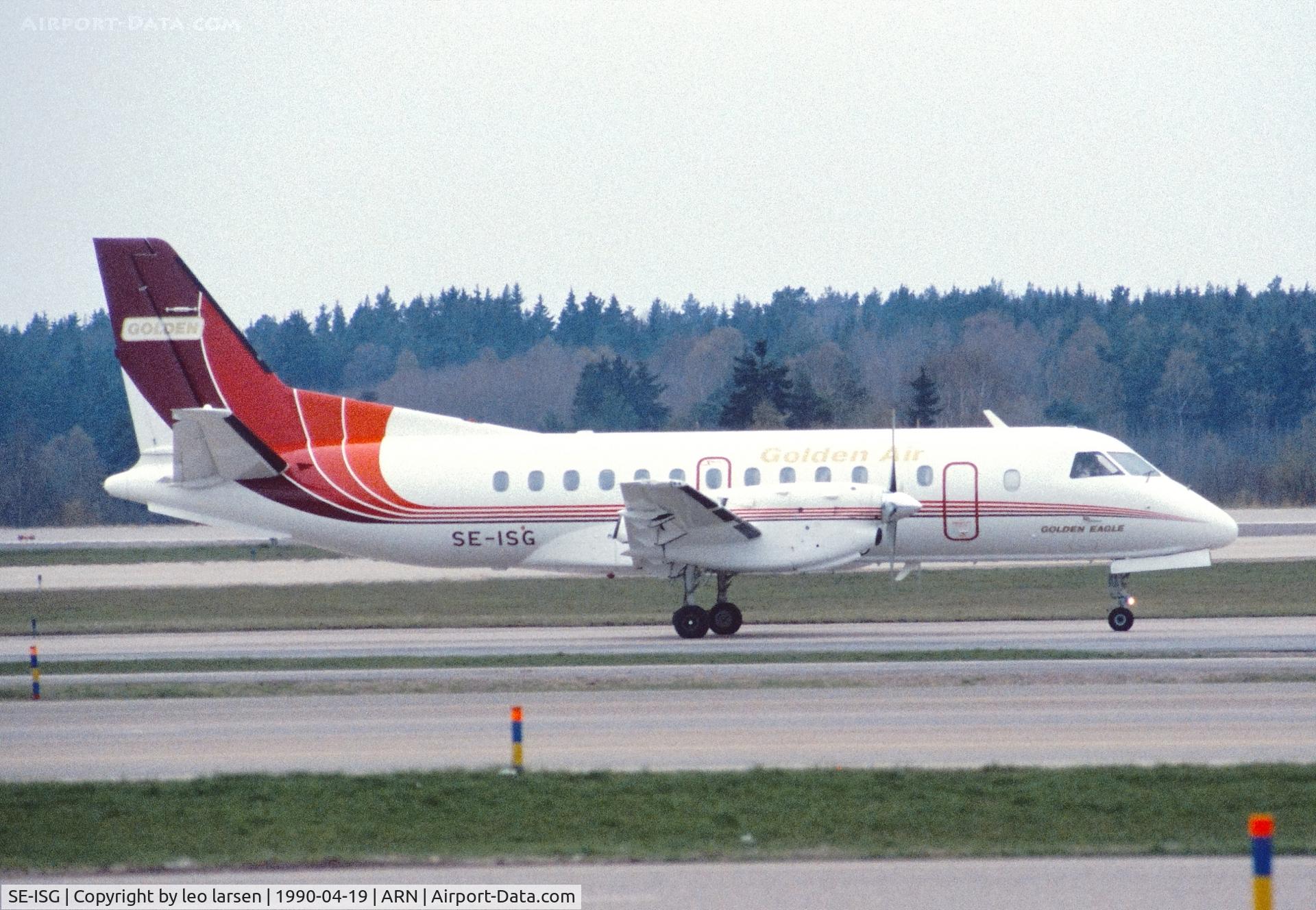 SE-ISG, 1989 Saab 340B C/N 340B-162, Arlanda 19.4.1990
