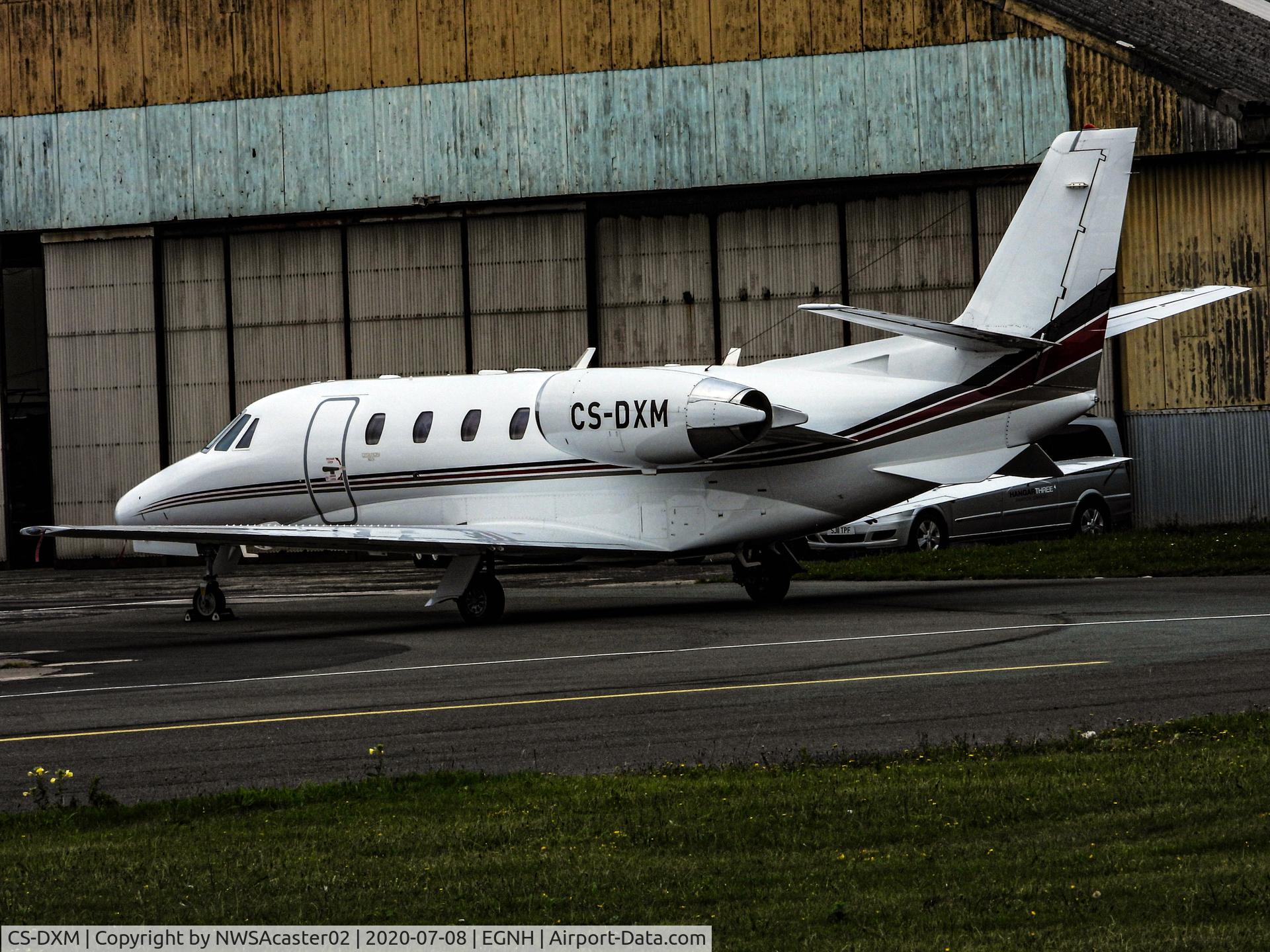 CS-DXM, 2007 Cessna 560 Citation XLS C/N 560-5683, At rest at Blackpool airport