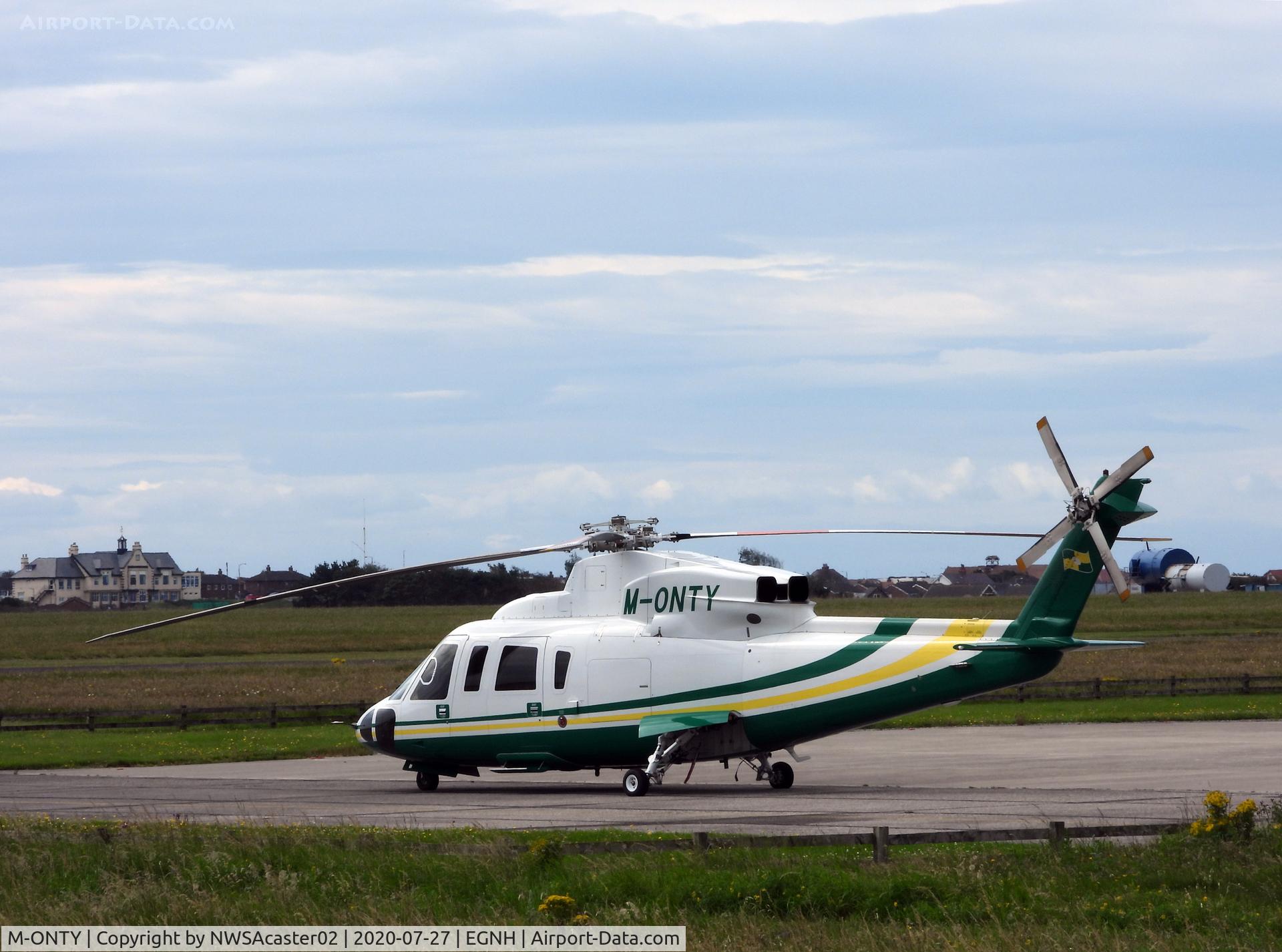 M-ONTY, 2007 Sikorsky S-76C C/N 760696, At rest at Blackpool