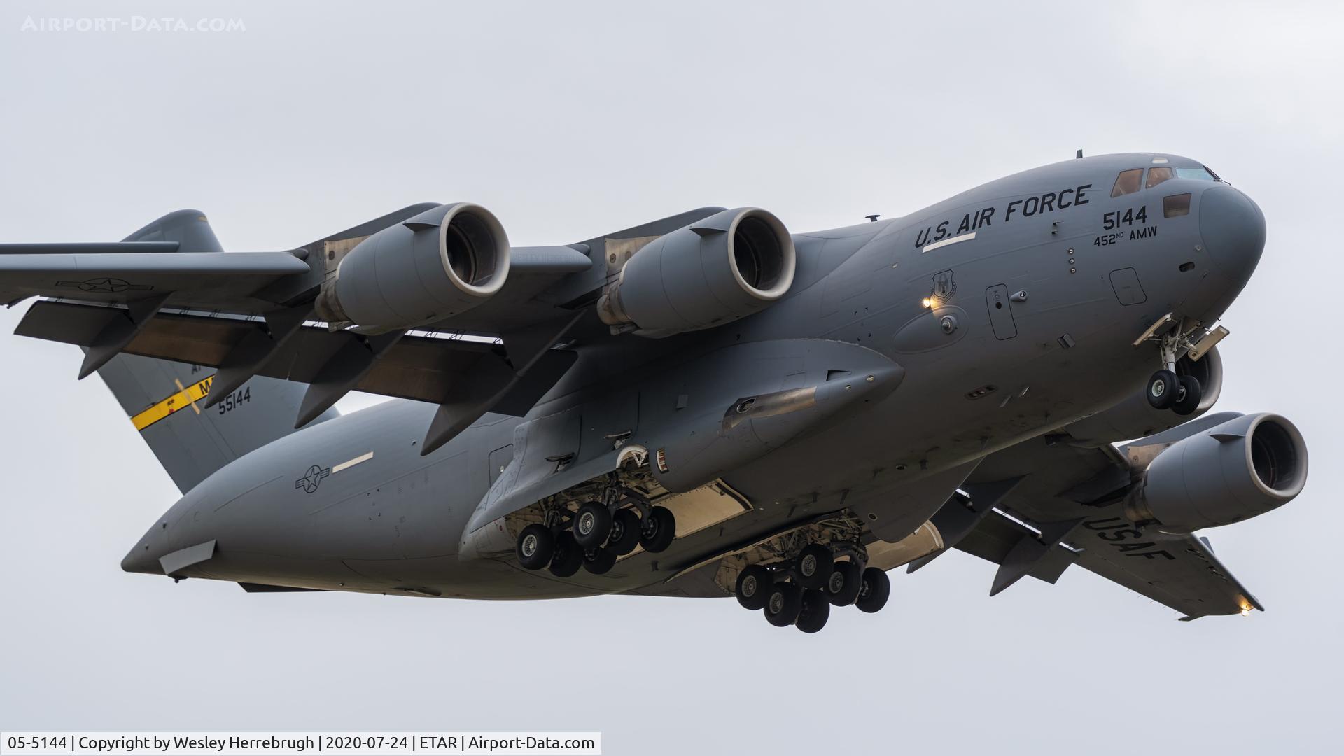 05-5144, 2005 Boeing C-17A Globemaster III C/N P-144, USAF C-17A 'March'