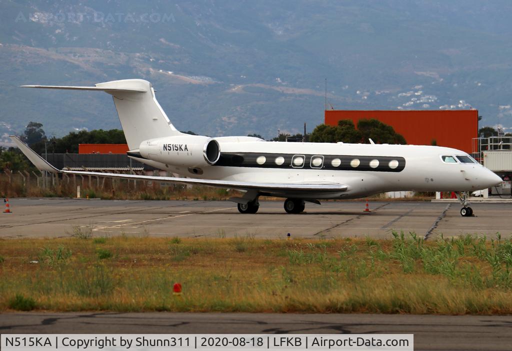 N515KA, 2013 Gulfstream Aerospace G650 (G-VI) C/N 6028, Parked ath the General Aviation...