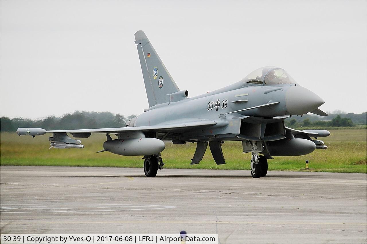 30 39, Eurofighter EF-2000 Typhoon S C/N 123/GS025, Eurofighter EF-2000 Typhoon S, Taxiing to flight line, Landivisiau Naval Air Base (LFRJ) Tiger Meet 2017