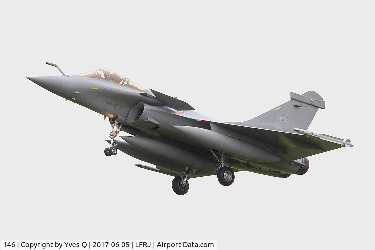 146, Dassault Rafale C C/N 146, Dassault Rafale C, Short approach rwy 26, Landivisiau Naval Air Base (LFRJ) Tiger Meet 2017
