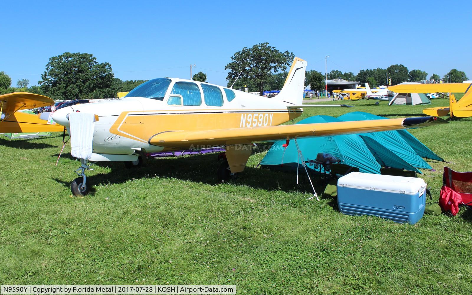 N9590Y, 1962 Beech 35-B33 Debonair C/N CD-577, Beech 33