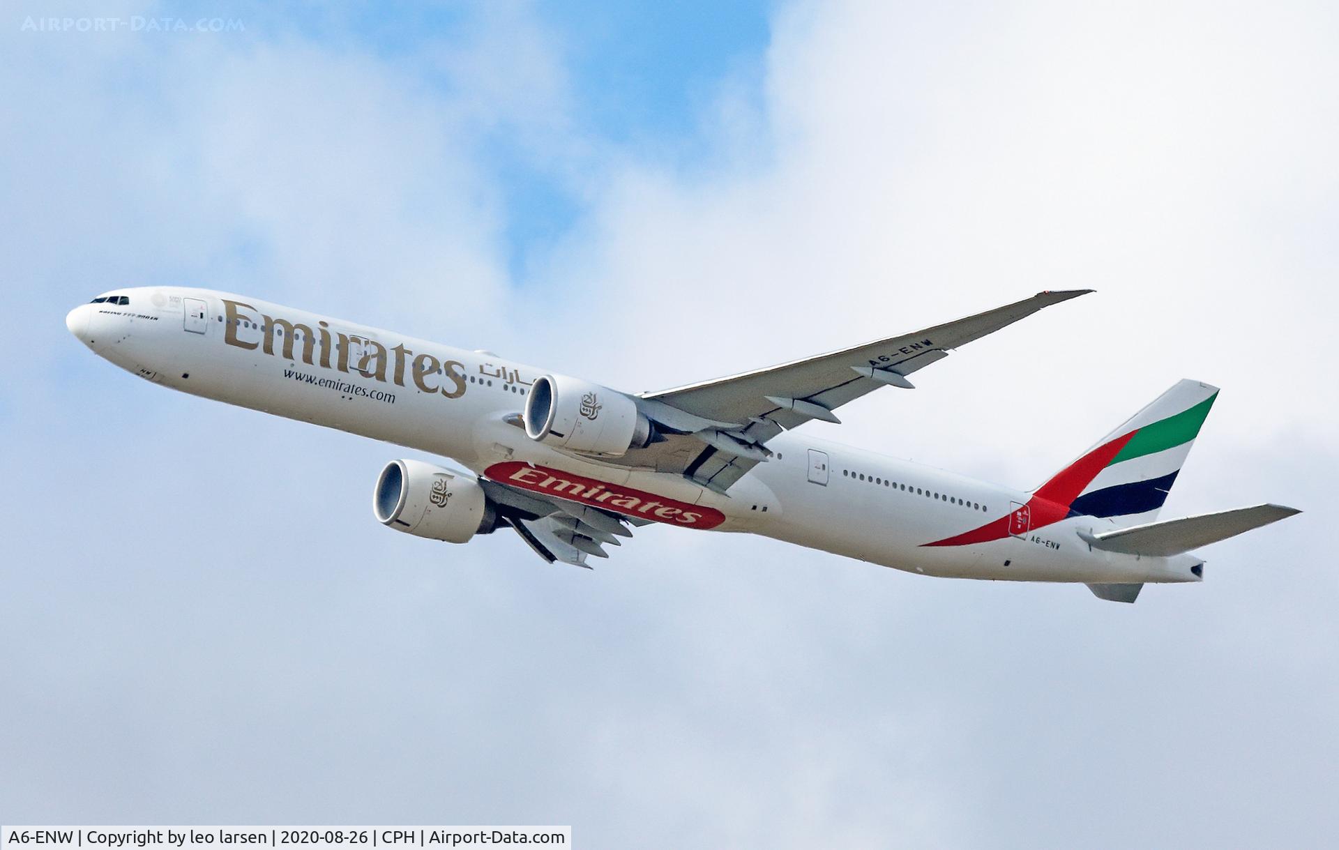 A6-ENW, 2014 Boeing 777-31H/ER C/N 41369, Copenhagen 26.8.2020