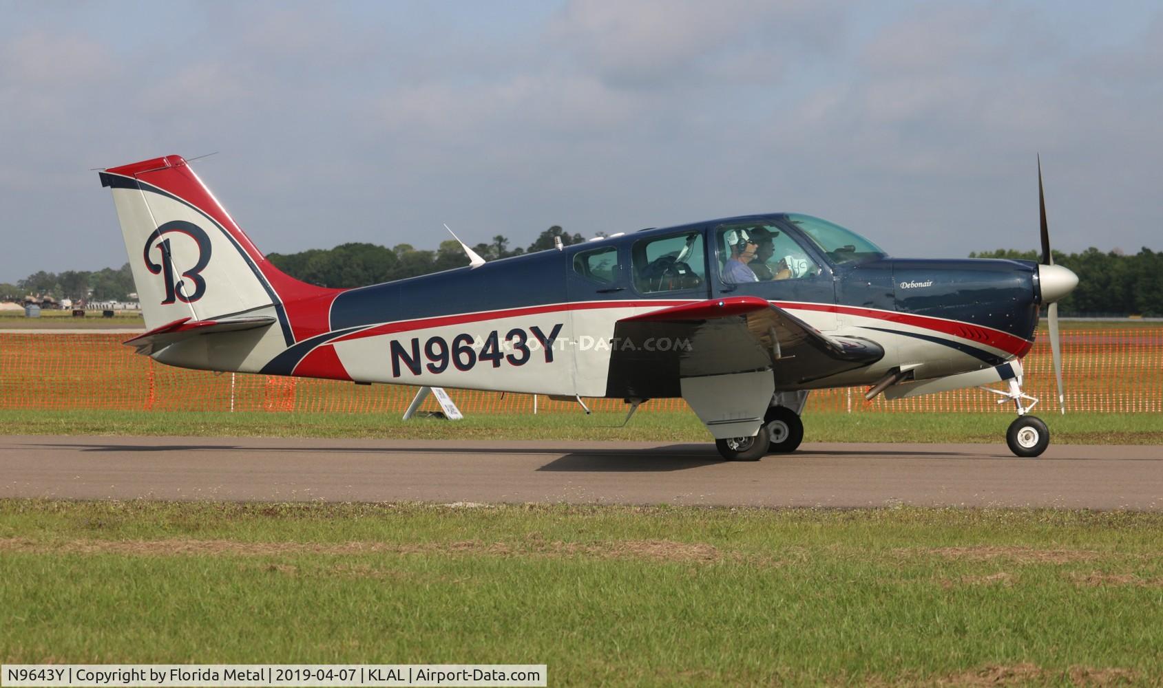 N9643Y, 1962 Beech 35-B33 Debonair C/N CD-587, Beech 33