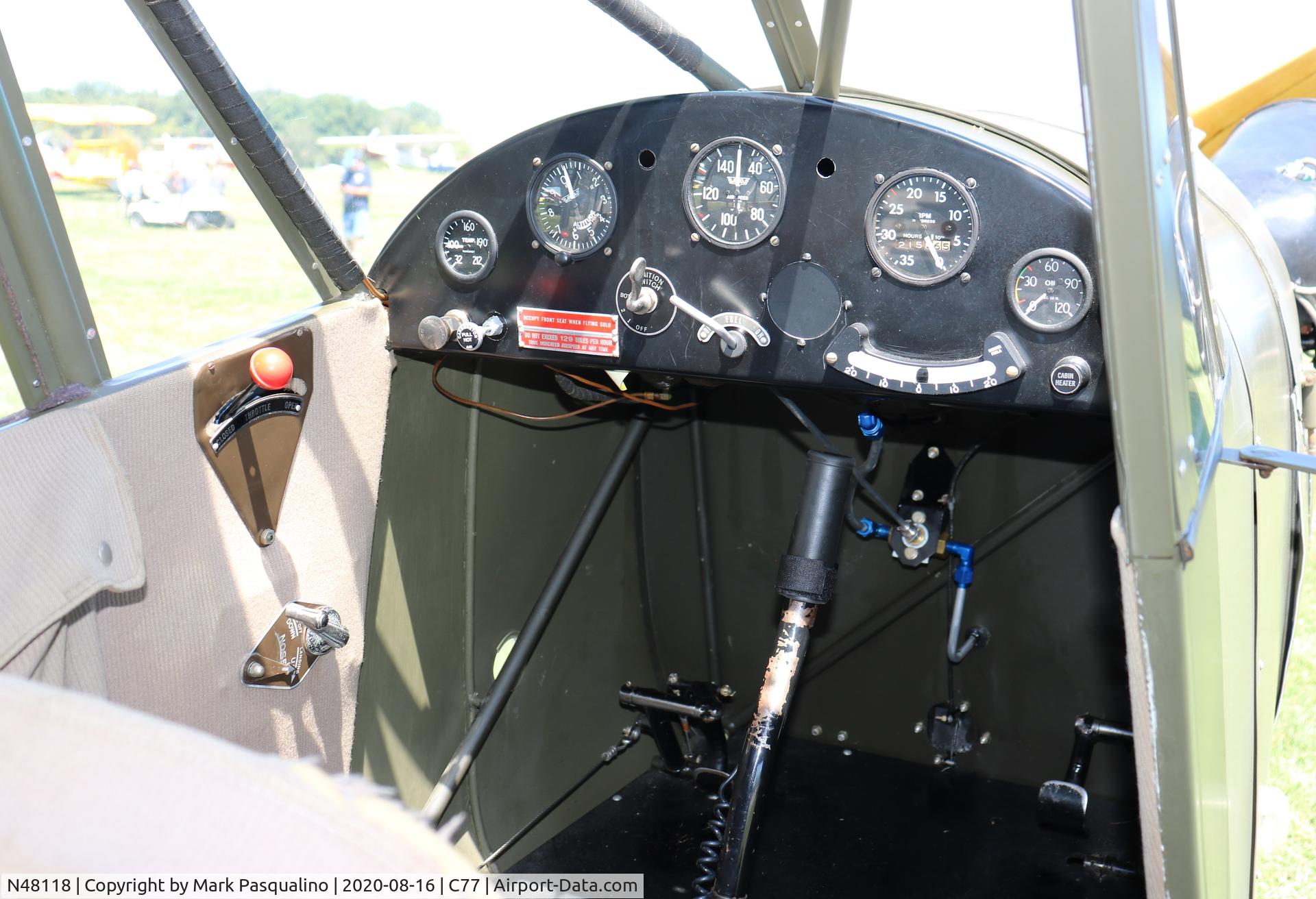 N48118, 1942 Aeronca 0-58B Grasshopper C/N 3432, Aeronca O-58B