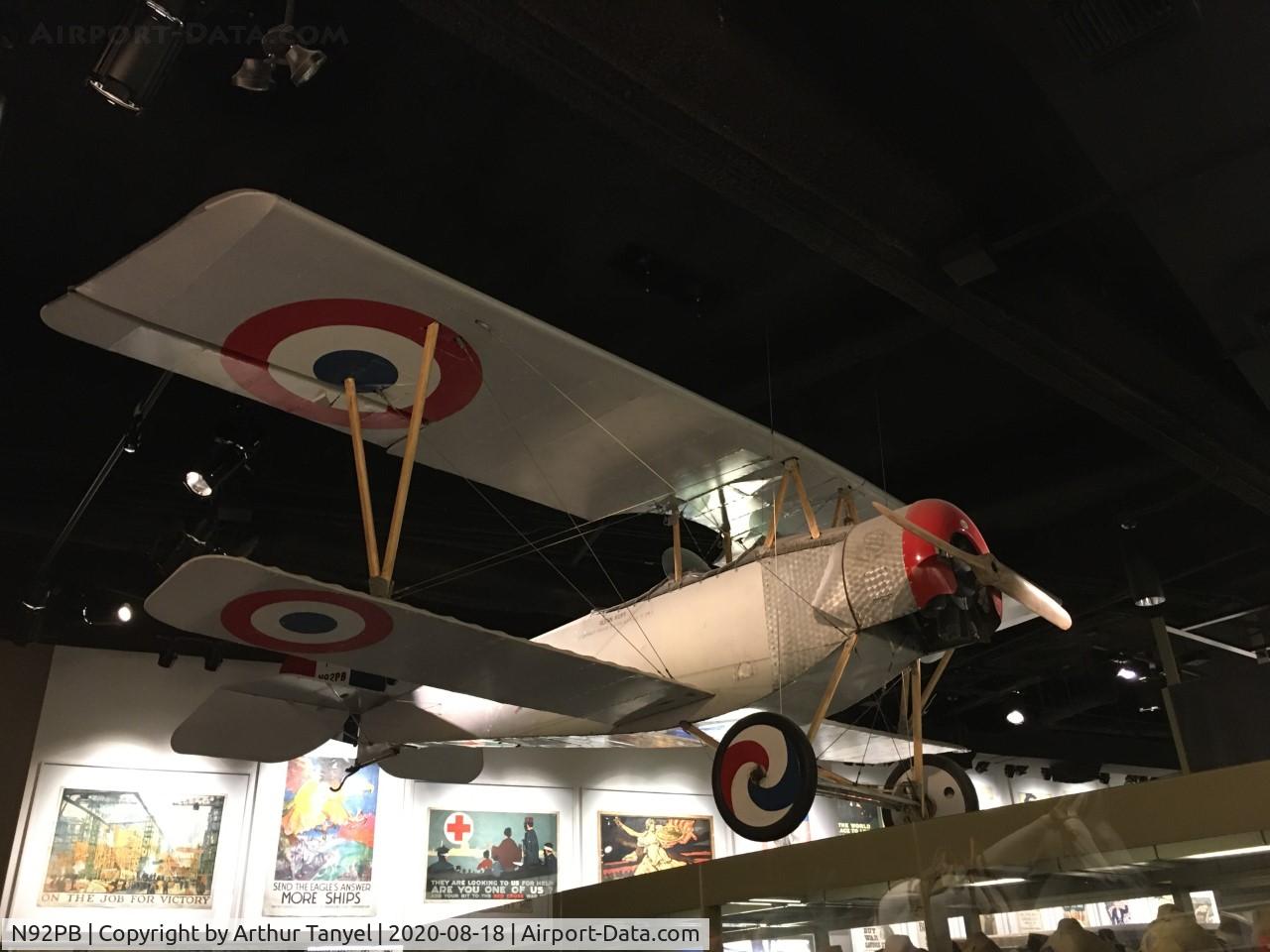 N92PB, 1992 Nieuport 12 Replica C/N 30, On display at the National World War I Museum and Memorial