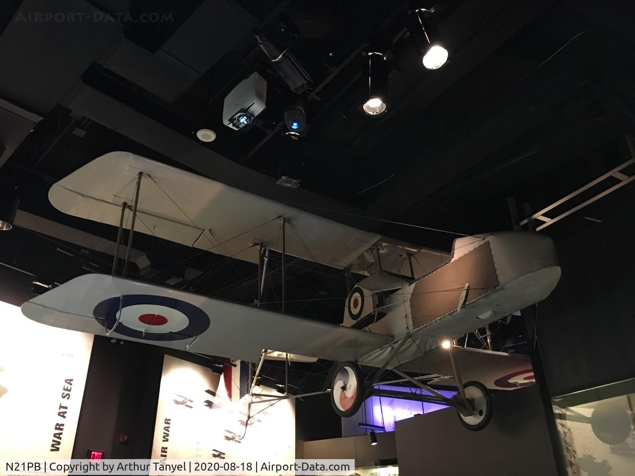 N21PB, 2000 De Havilland DH-2 Replica C/N DH002, On display at the National World War I Museum and Memorial