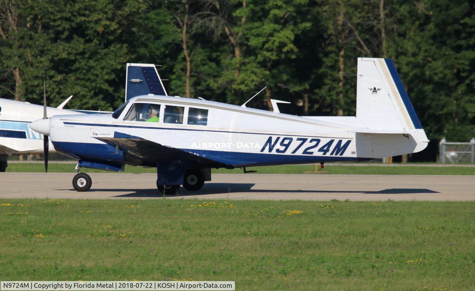 N9724M, 1967 Mooney M20F Executive C/N 670284, Mooney M20F