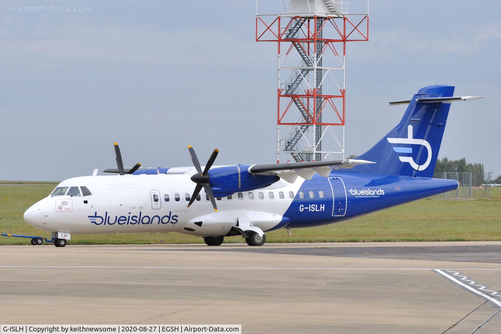 G-ISLH, 1990 ATR 42-320 C/N 173, Removed from spray shop with later colour scheme.