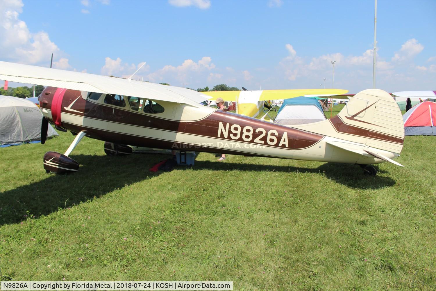 N9826A, 1950 Cessna 195 C/N 7505, Cessna 195