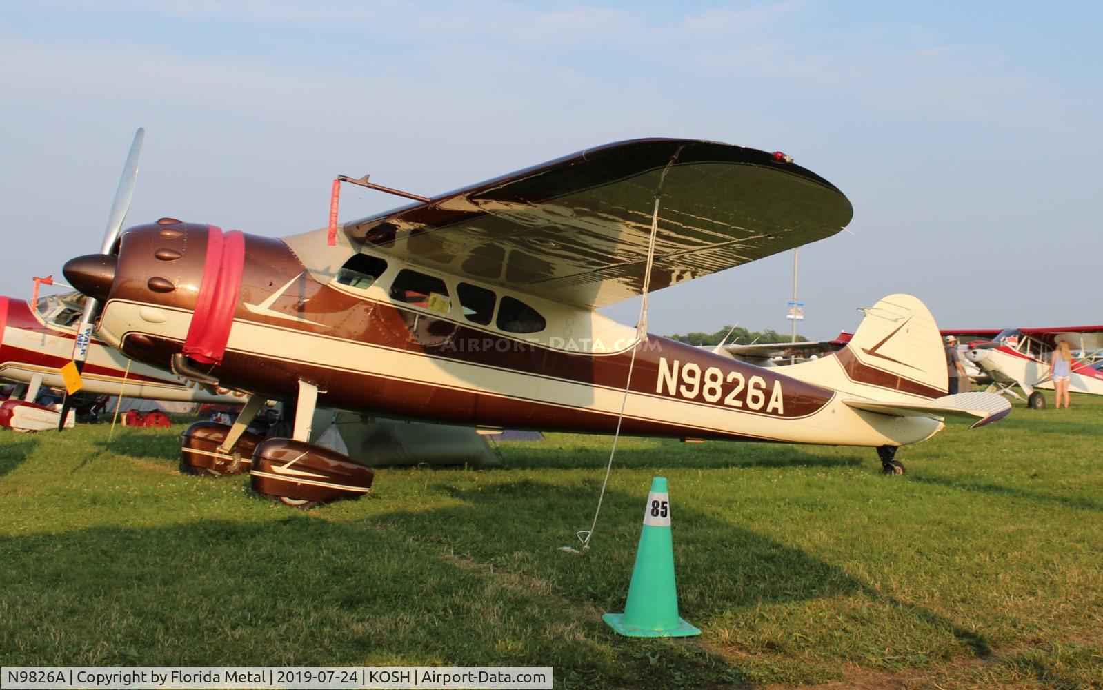 N9826A, 1950 Cessna 195 C/N 7505, Cessna 195