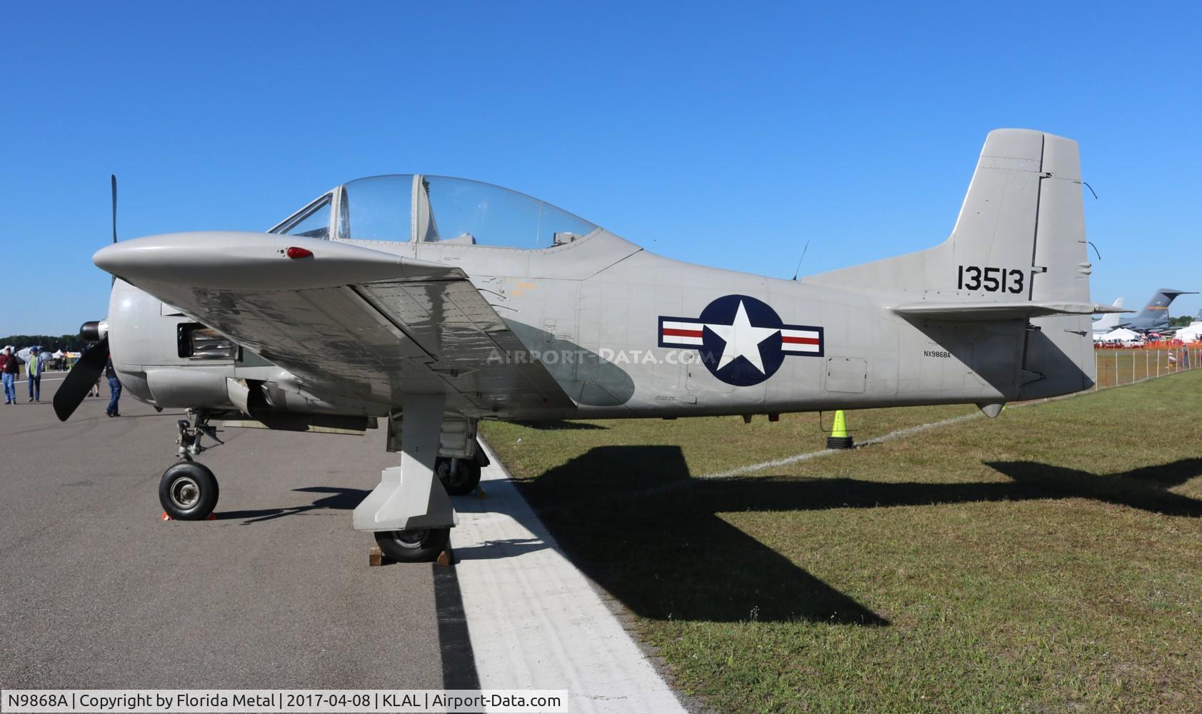 N9868A, 1951 North American T-28D Trojan C/N 174-51 (51-3513), Trojan