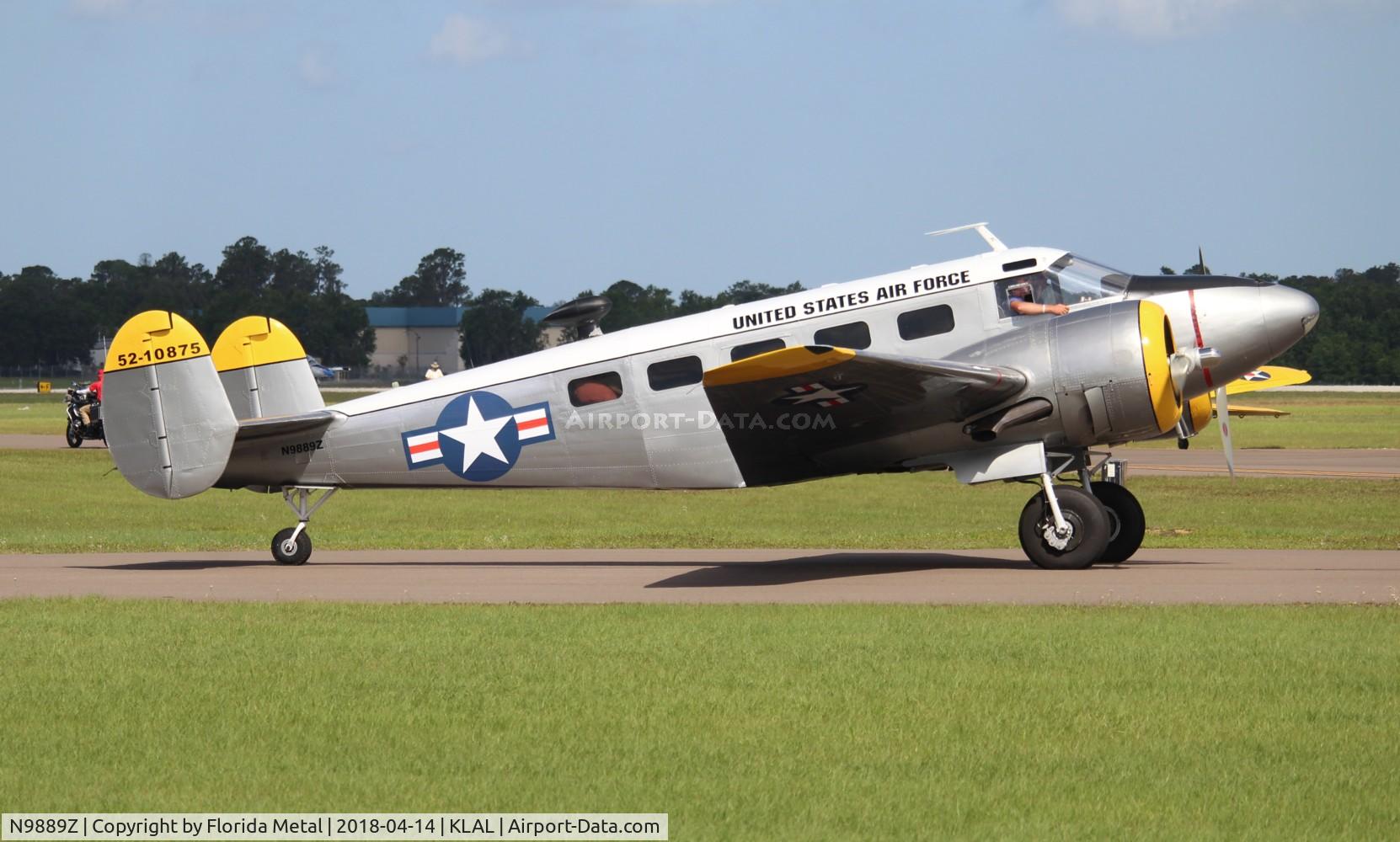 N9889Z, 1952 Beech C-45H Expeditor C/N AF-805, C-45H