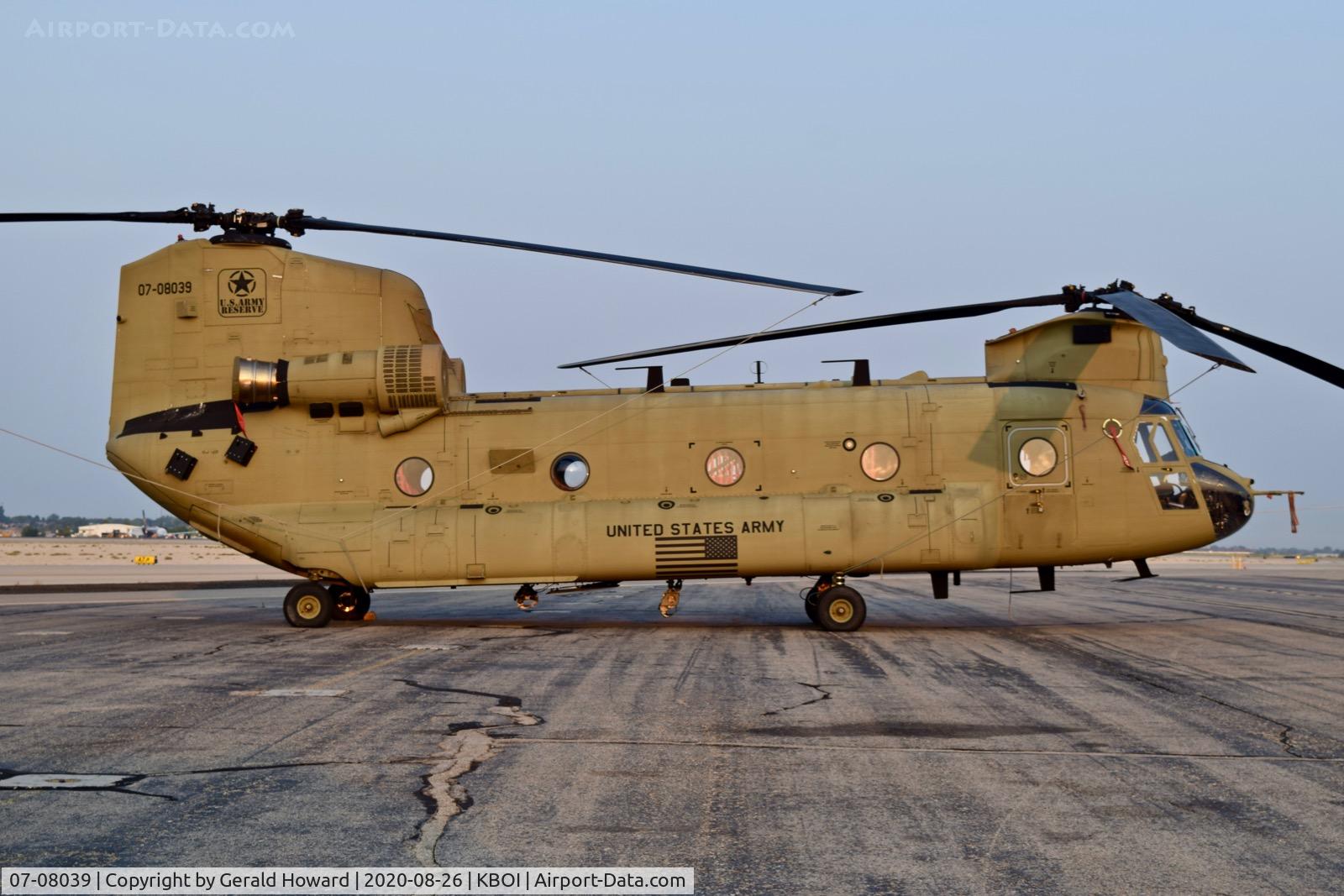07-08039, 2008 Boeing CH-47F C/N M8039, Parked on north GA ramp.