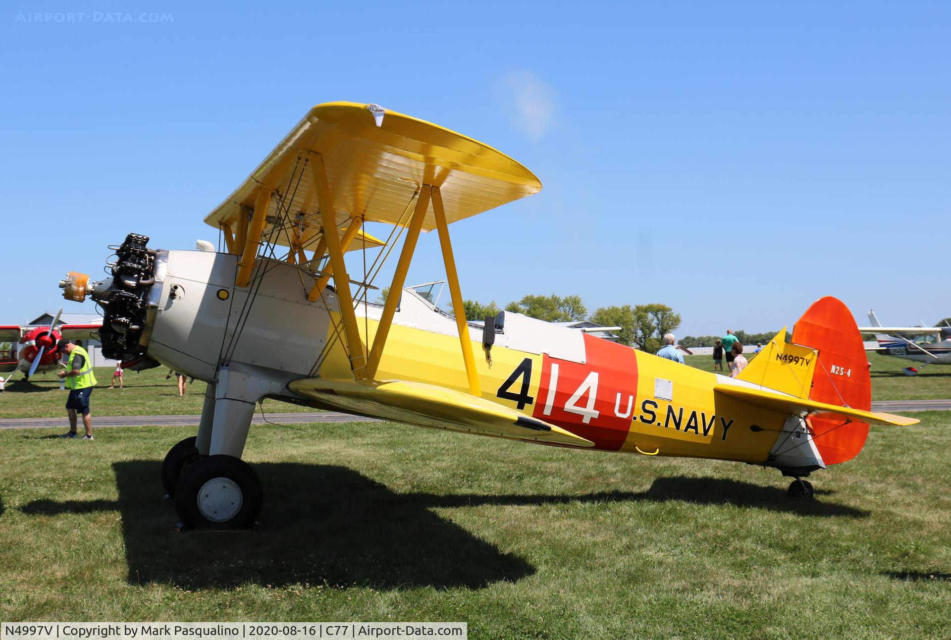 N4997V, 1942 Boeing A75N1(PT17) C/N 75-3423, Stearman