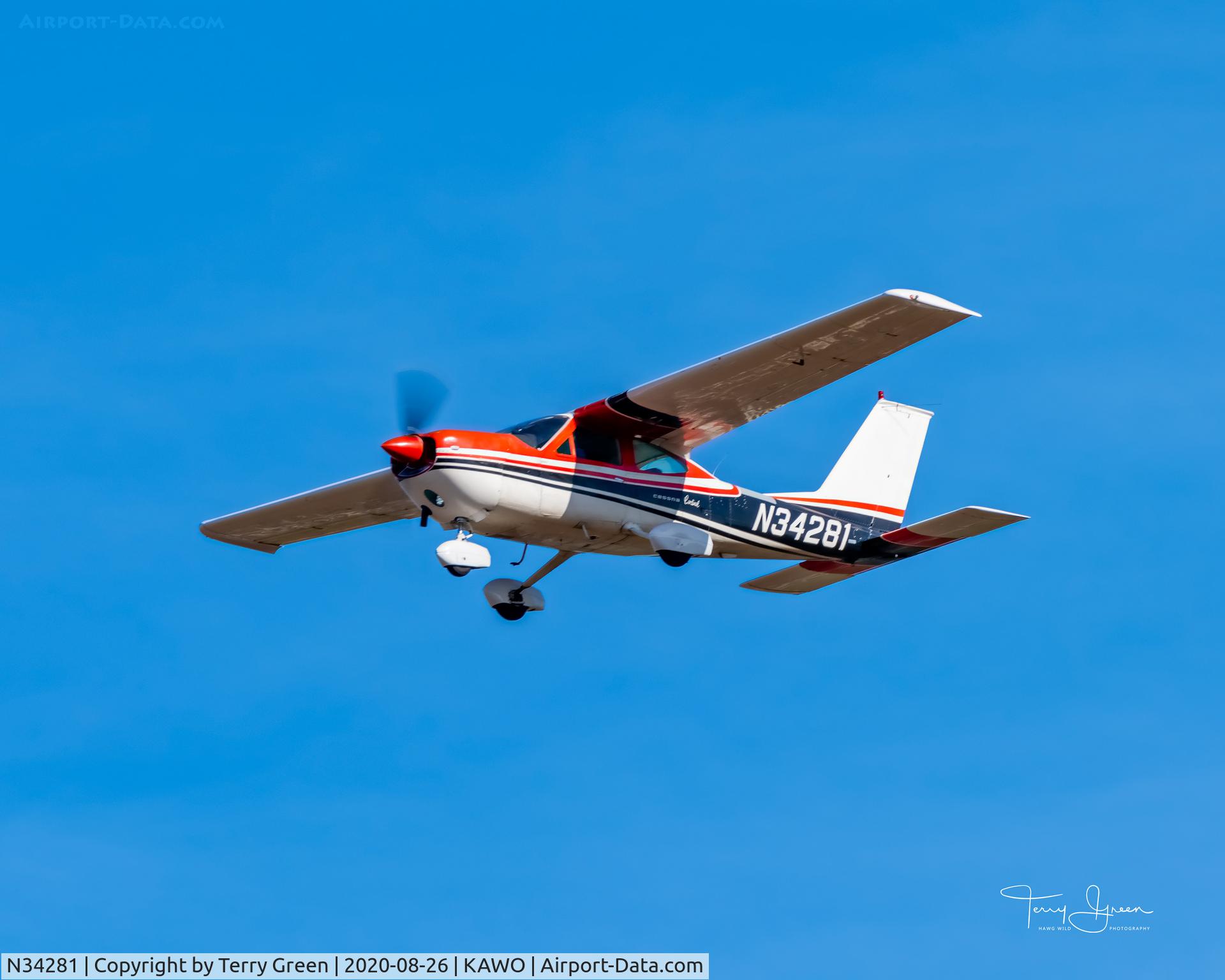 N34281, 1972 Cessna 177B Cardinal C/N 17701746, KAWO