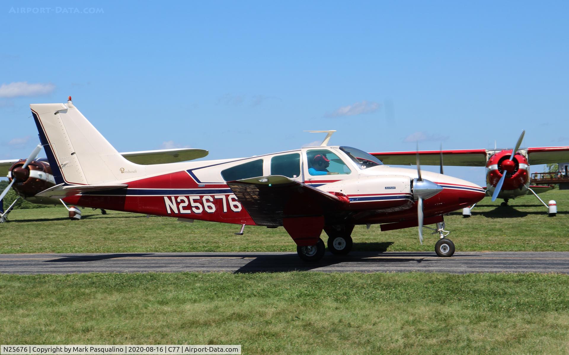 N25676, 1973 Beech 95-B55 (T42A) Baron C/N TC-1597, Beech B55