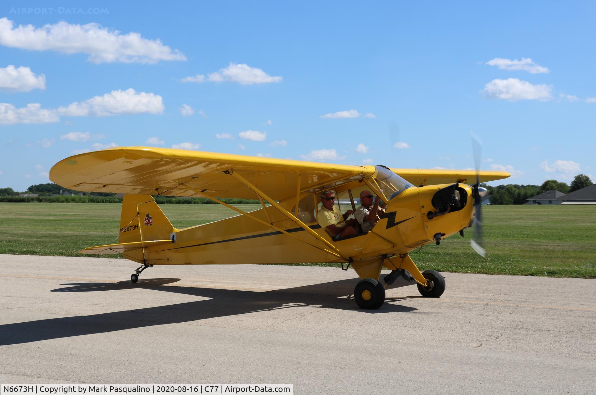 N6673H, 1946 Piper J3C-65 Cub C/N 19877, Piper J3C-65