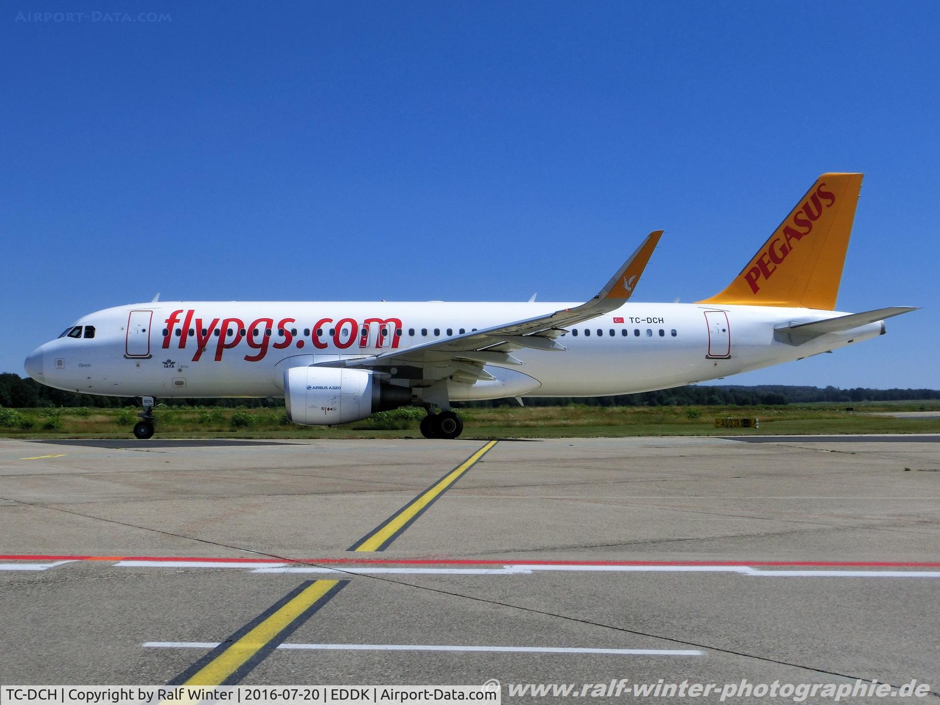 TC-DCH, 2015 Airbus A320-216 C/N 6619, Airbus A320-216(W) - PC PGT Pegasus 'Deren' - 6619 - TC-DCH - 20.07.2016 - CGN