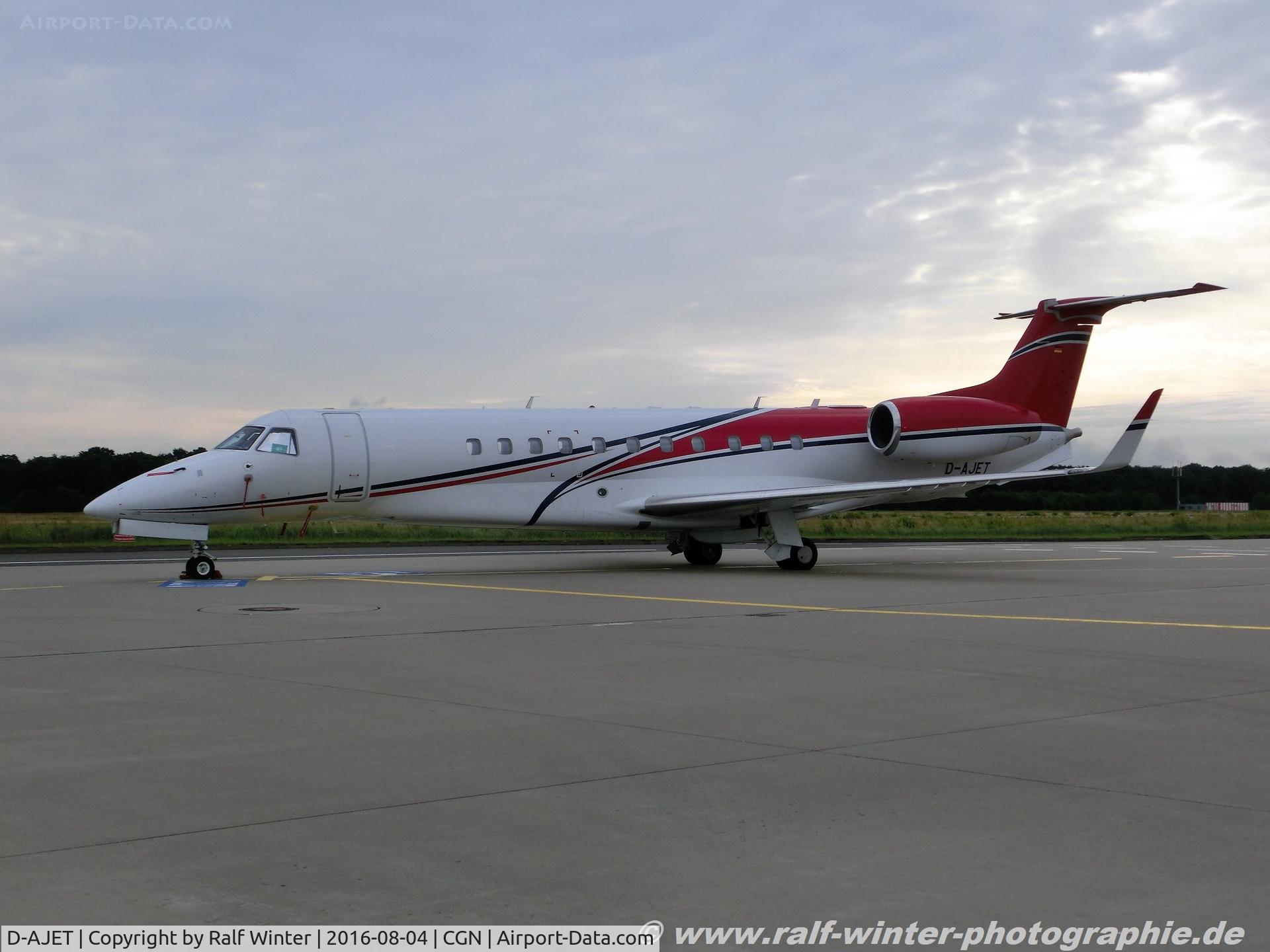 D-AJET, 2012 Embraer EMB-135BJ Legacy 600 C/N 14501166, Embraer EMB-135BJ Legacy 650 - AHO Air Hamburg Private Jets - 14501227 - D-AJET - 04.08.2016 - CGN