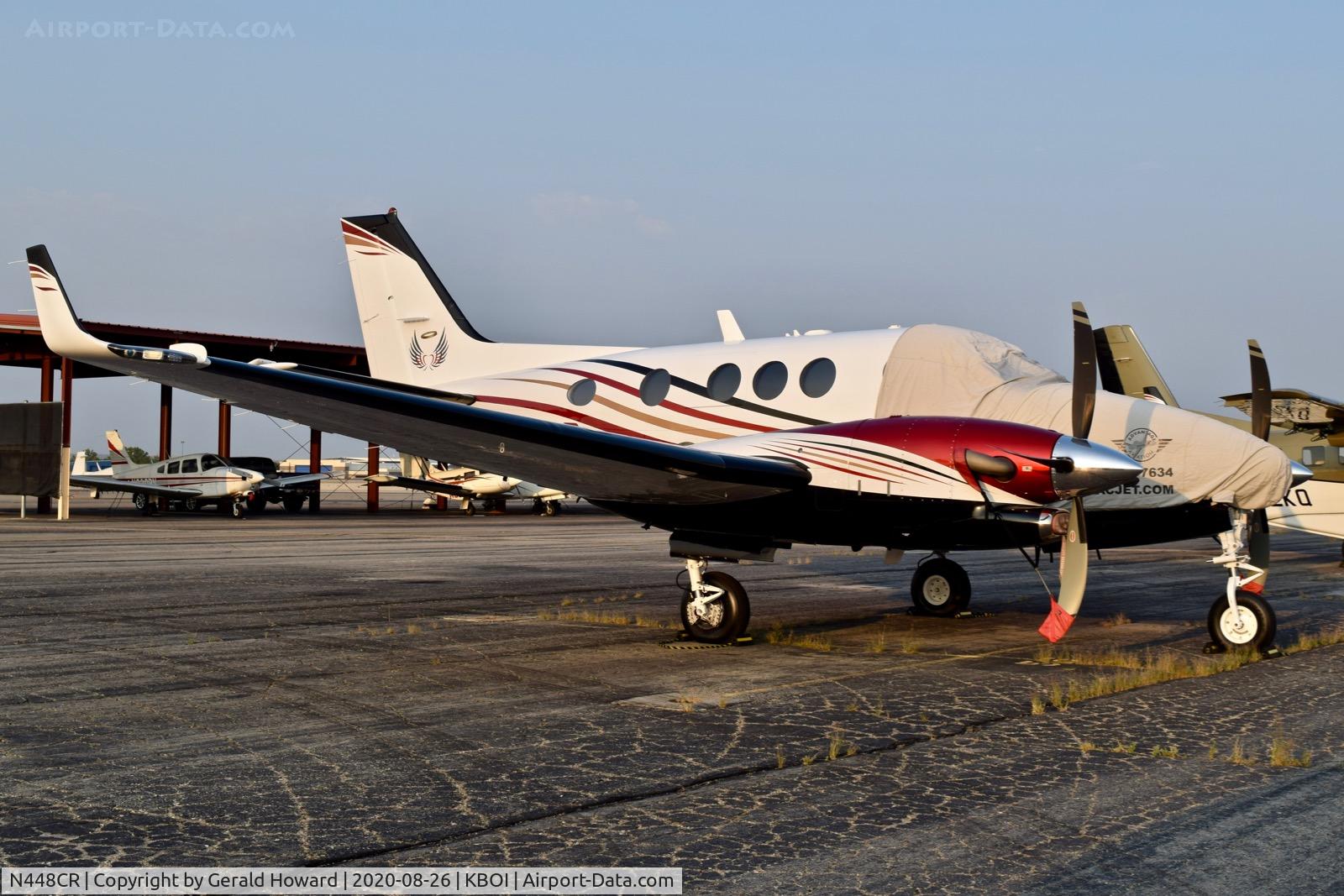 N448CR, 2013 Beechcraft C90GTI King Air C/N LJ-2082, Parked on north GA ramp.