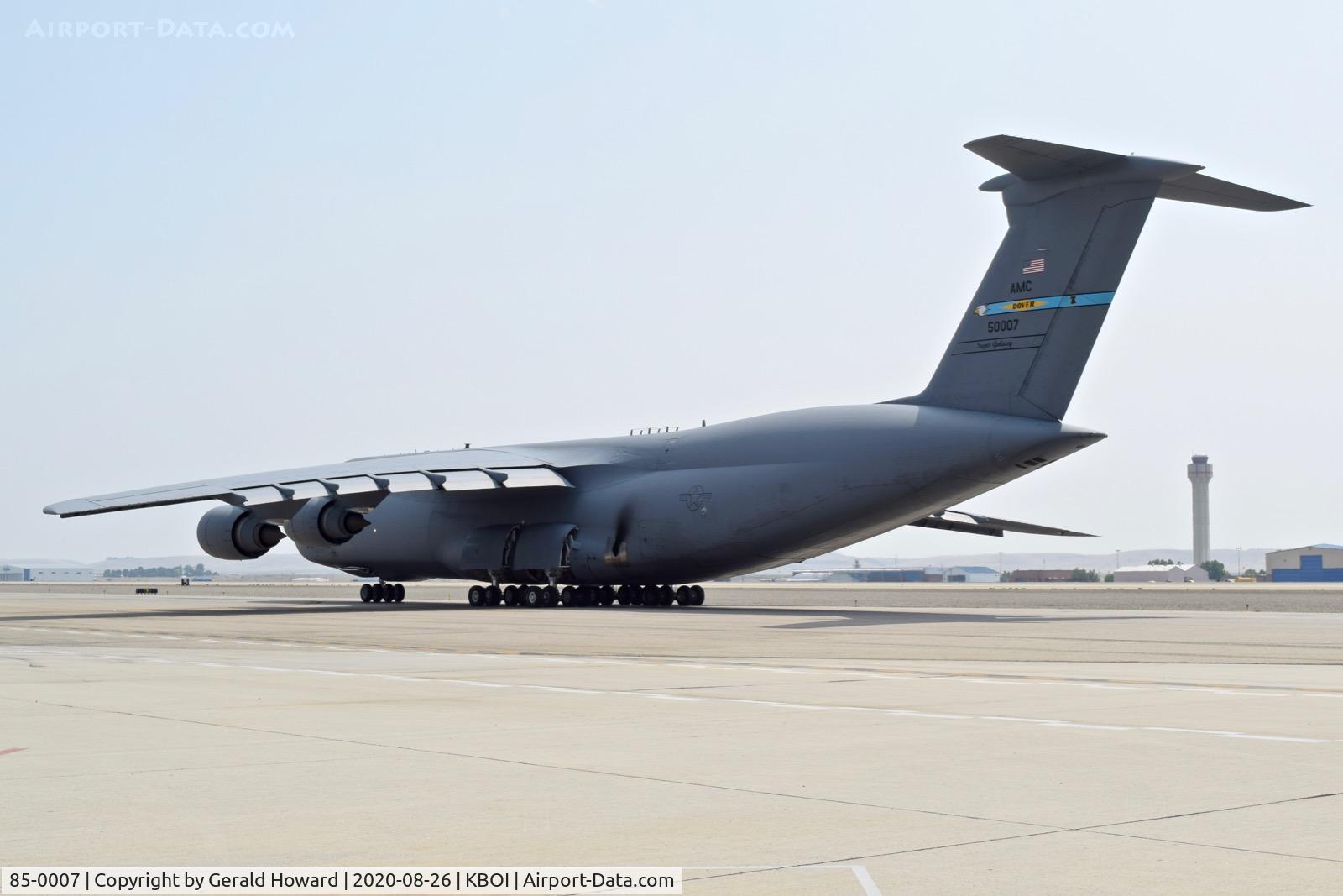 85-0007, 1985 Lockheed C-5M Super Galaxy C/N 500-0093, Taxiing on Alpha. 9th Airlift Sq., 436th Airlift Wing, Dover, DE.