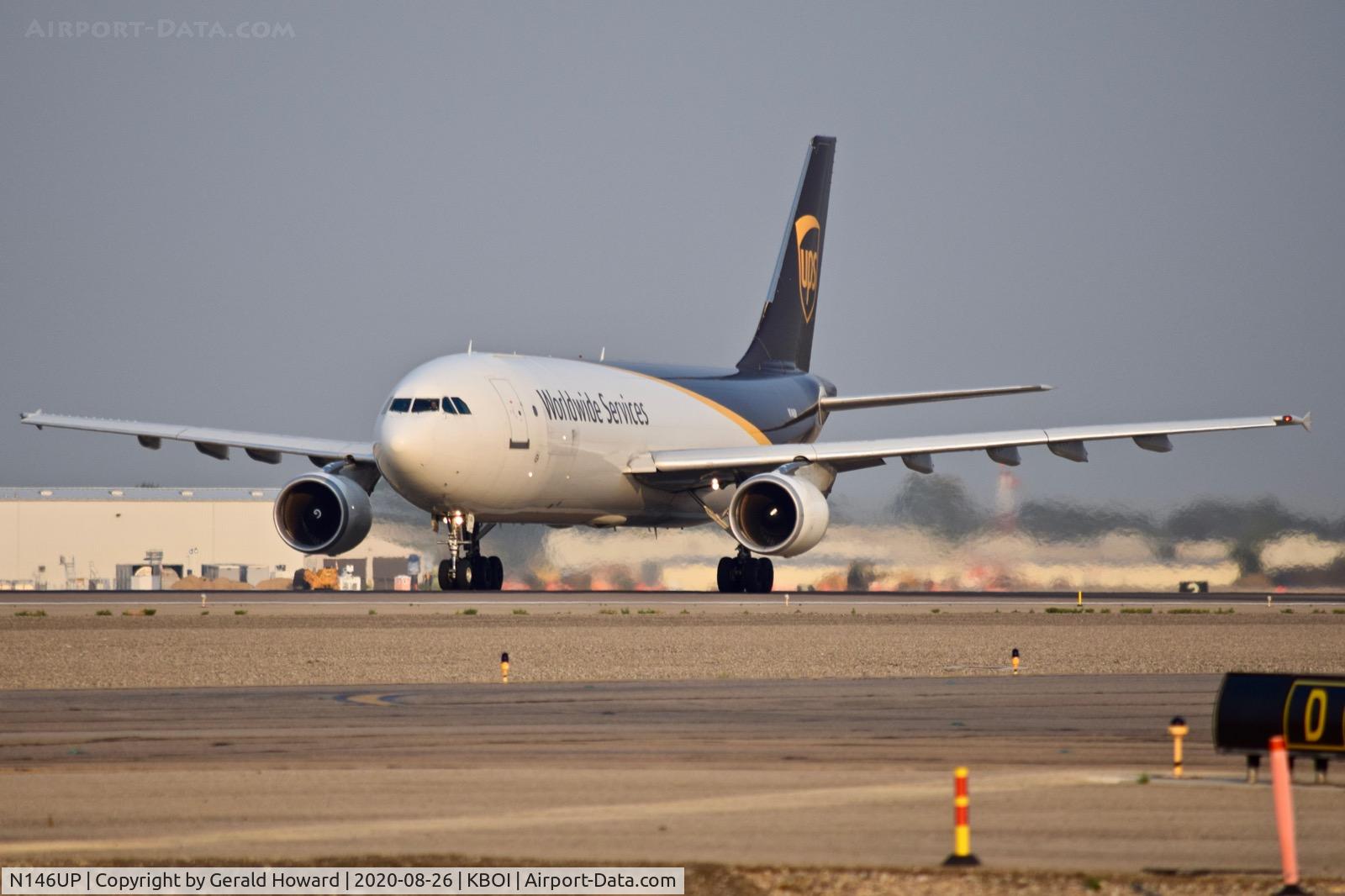 N146UP, 2003 Airbus A300F4-622R C/N 829, Take off run on 10L.