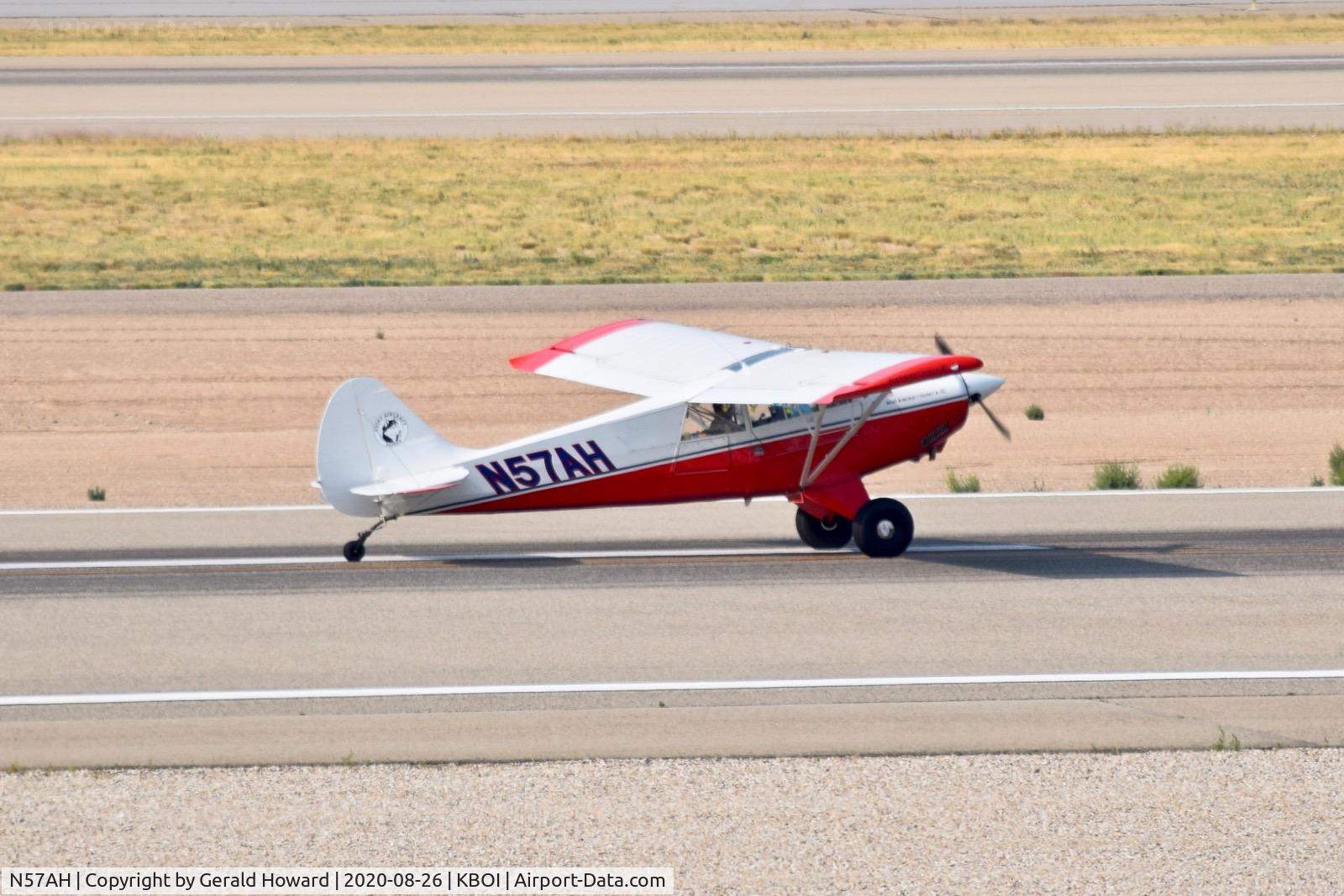 N57AH, 2018 Aviat A-1C-180 Husky C/N 3307, Landed on 28R.