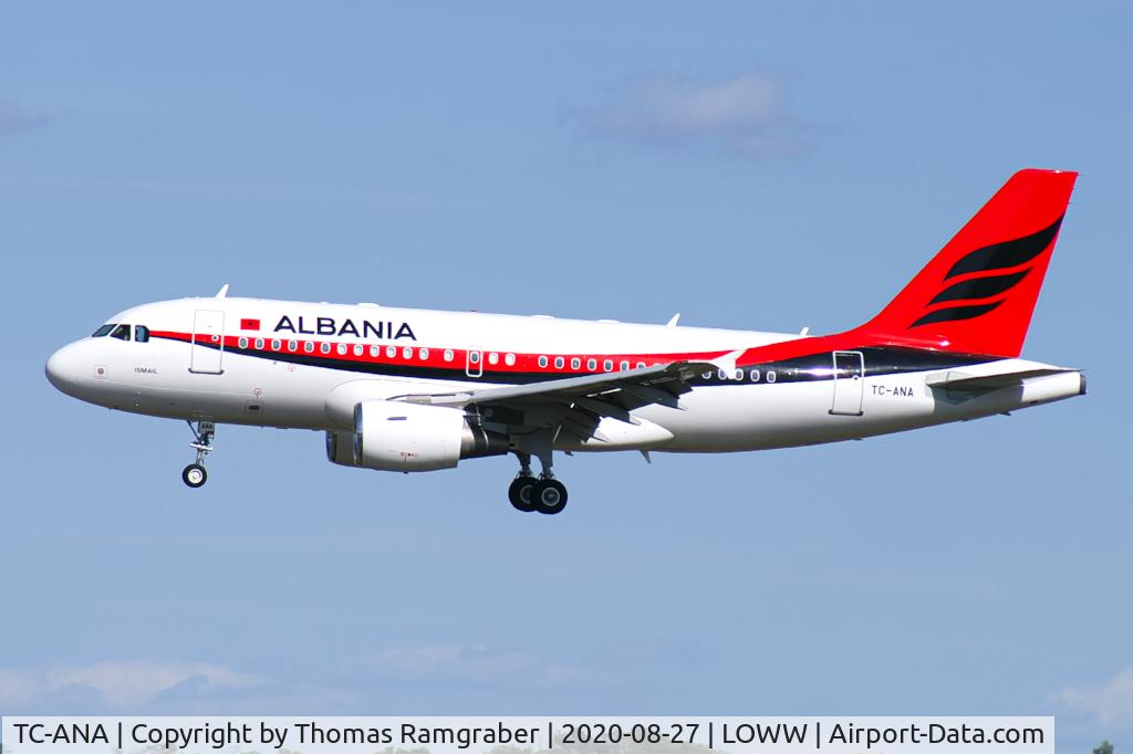 TC-ANA, 2000 Airbus ACJ319 (A319-115/CJ) C/N 1002, Albania - Government Airbus A319(CJ)