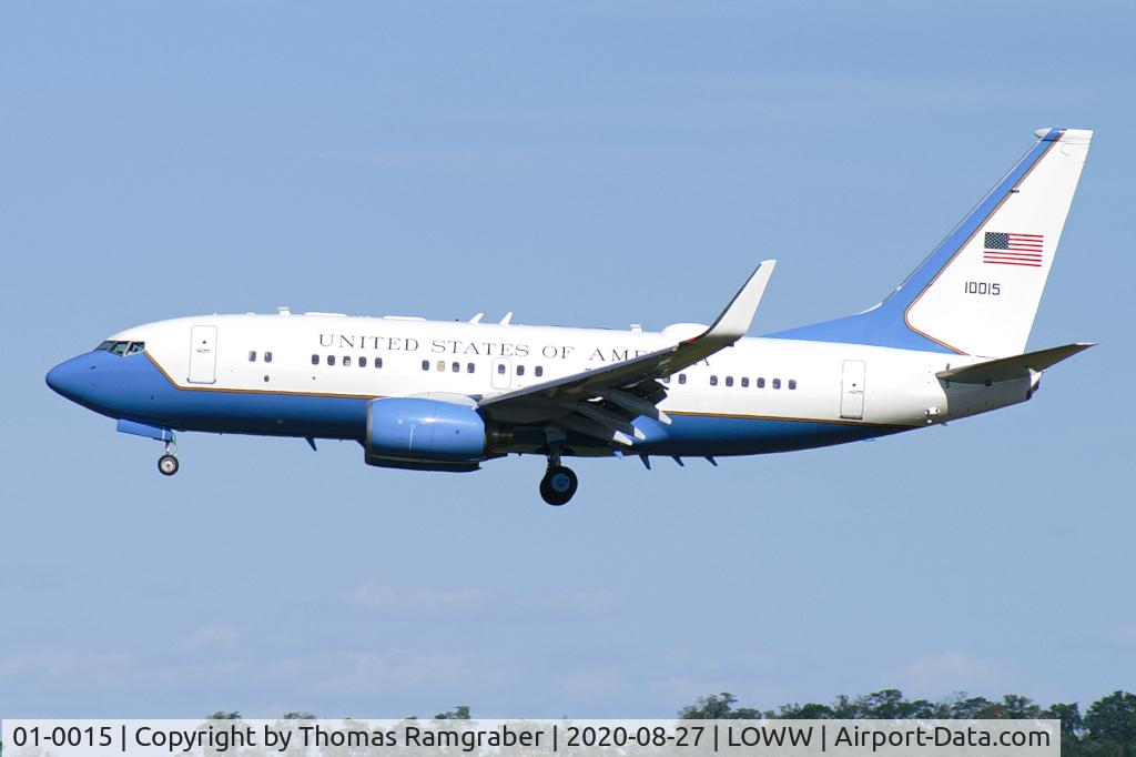 01-0015, 2001 Boeing C-40B (737-7FD BBJ) C/N 32916, USA - Air Force Boeing C-40B (B737-700BBJ)